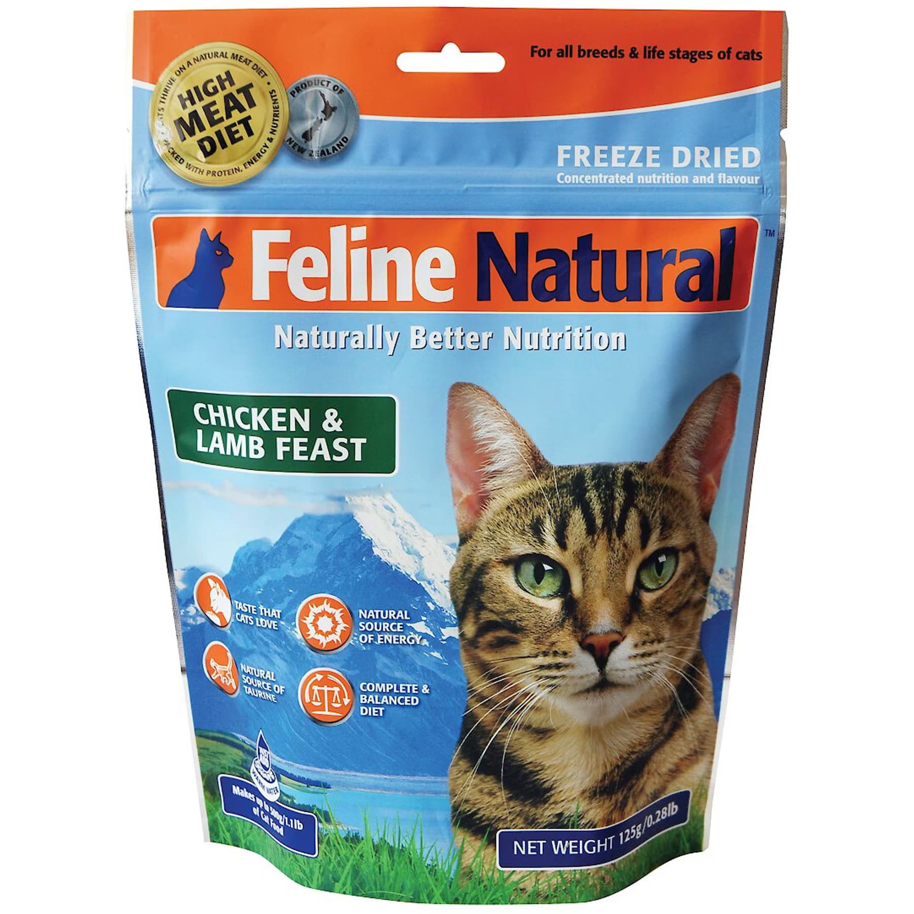 Feline Natural Feline Natural New Zealand Chicken & Lamb Feast Grain-Free Freeze-Dried Cat Food