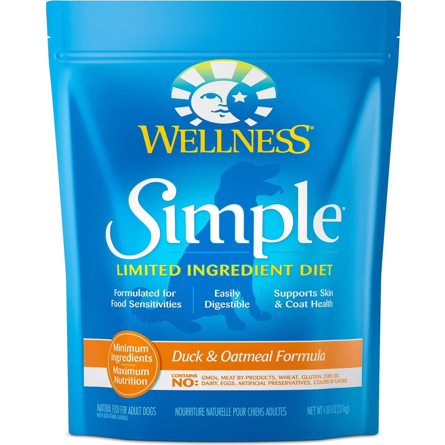 Wellness Wellness Simple Limited Ingredient Adult Wholesome Grains Natural Duck & Oatmeal Dry Dog Food