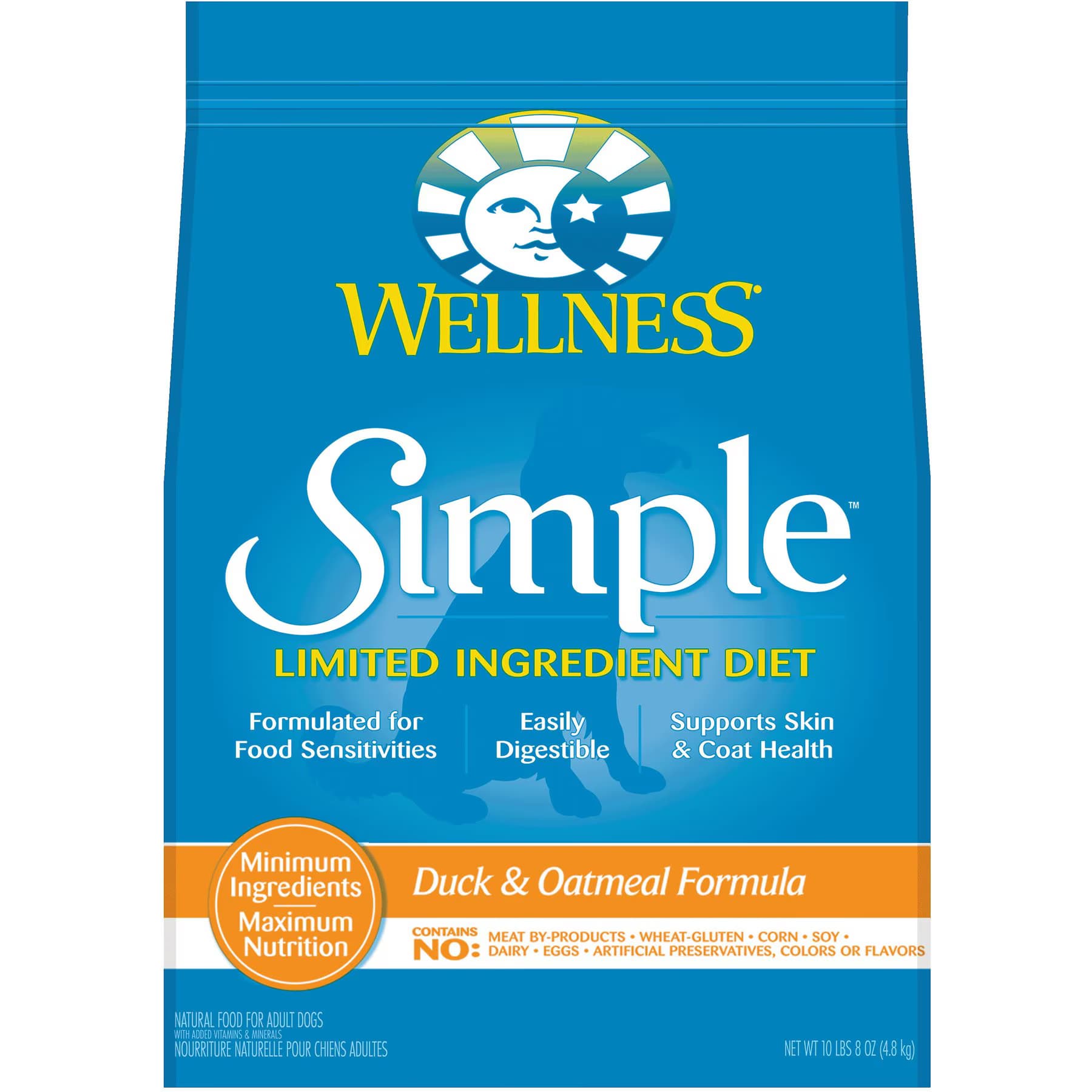Wellness Simple Limited Ingredient Adult Wholesome Grains Natural Duck & Oatmeal Dry Dog Food — view 3
