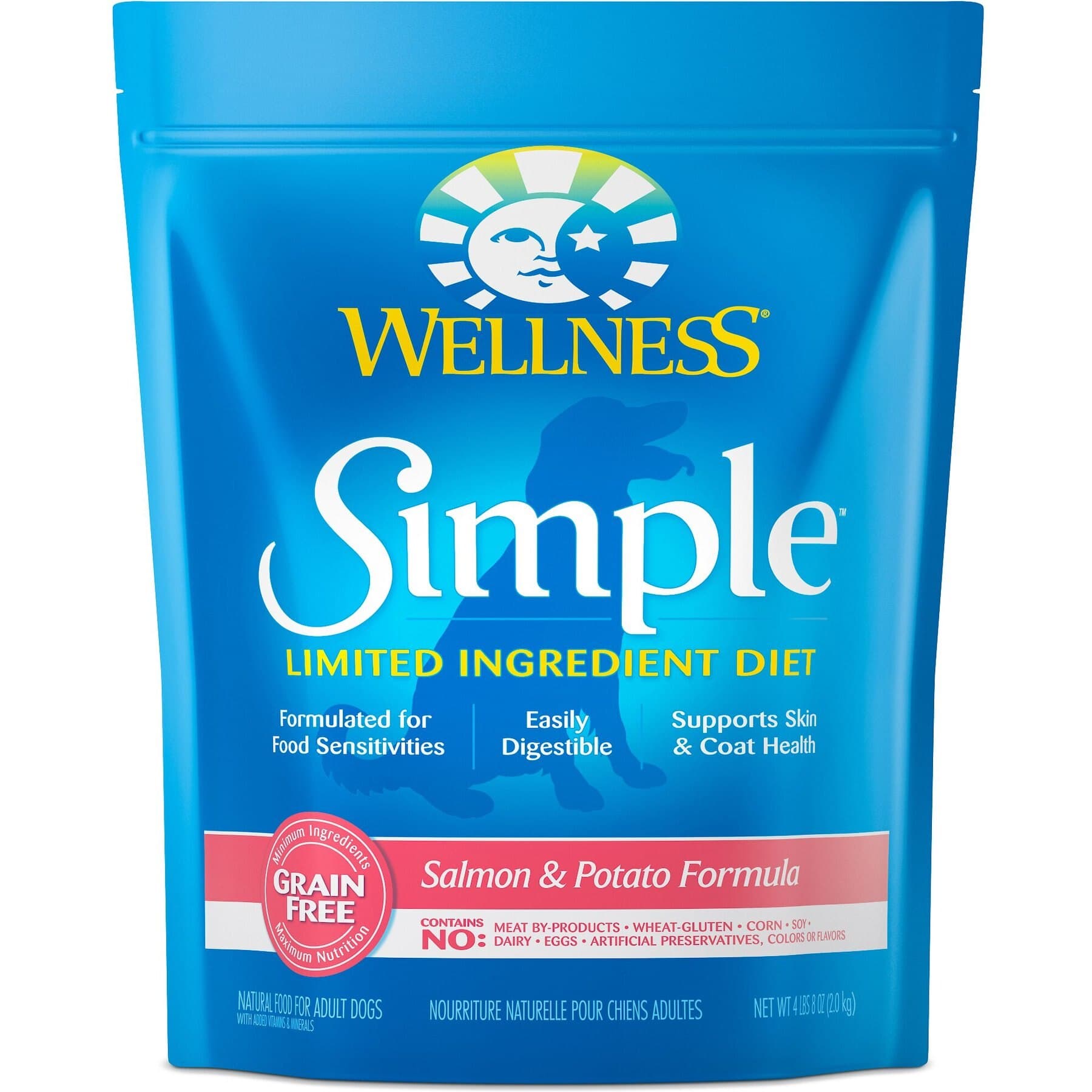 Wellness Wellness Simple Limited Ingredient Adult Wholesome Grains Natural Salmon & Potato Dry Dog Food