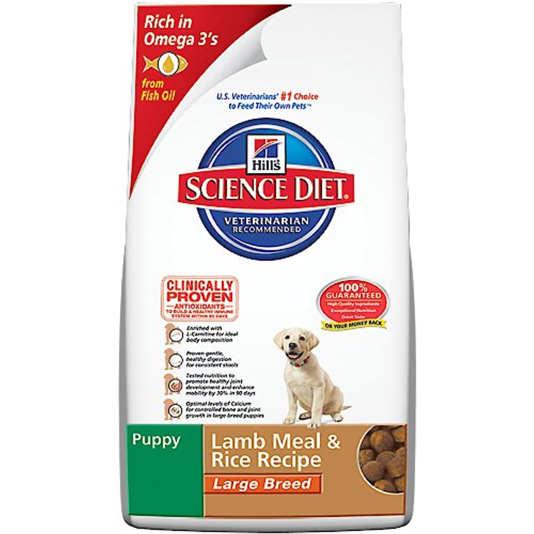 X - Hill's Science Diet Puppy Lamb Meal & Rice Recipe Large Breed Dry Dog Food — view 3