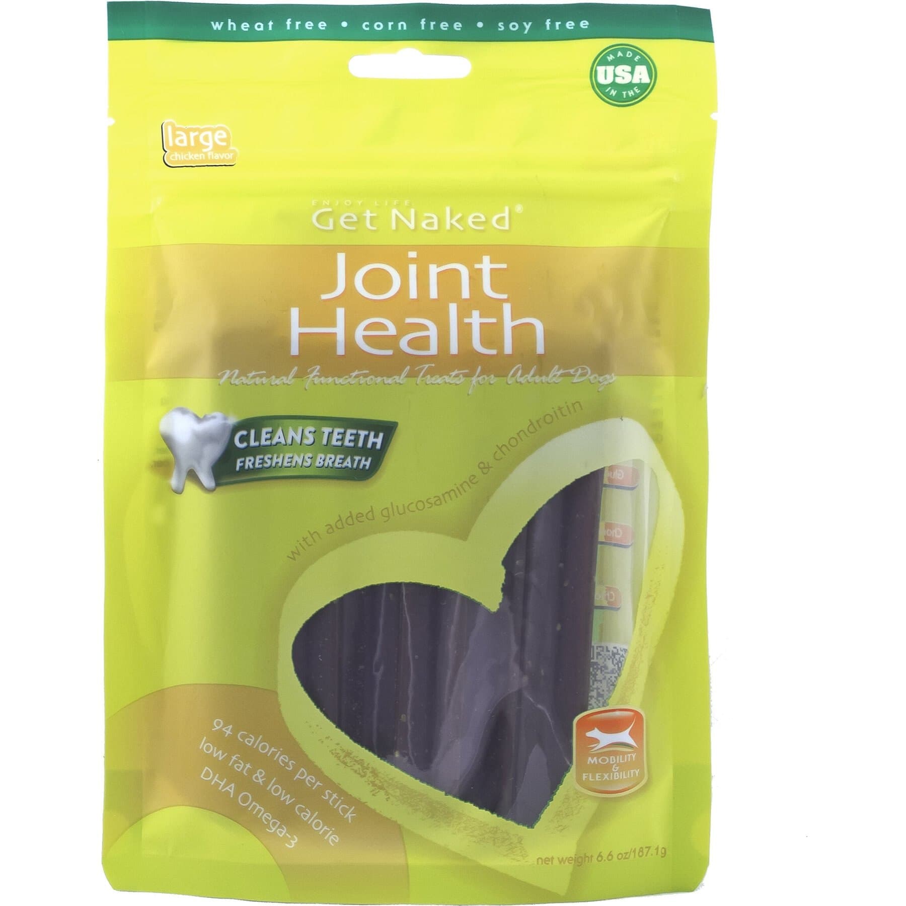 Get Naked Joint Health Grain-Free Dental Stick Dog Treats, Large — view 2