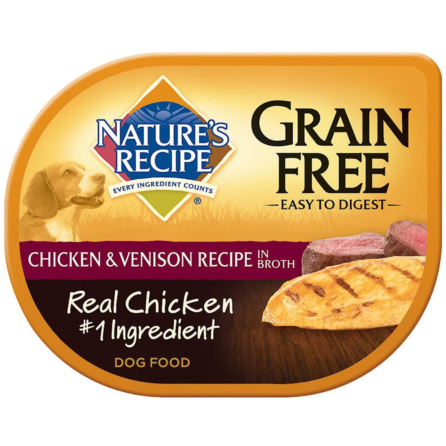 Nature's Recipe Nature’s Recipe Grain-Free Chicken & Venison Recipe in Savory Broth Wet Dog Food