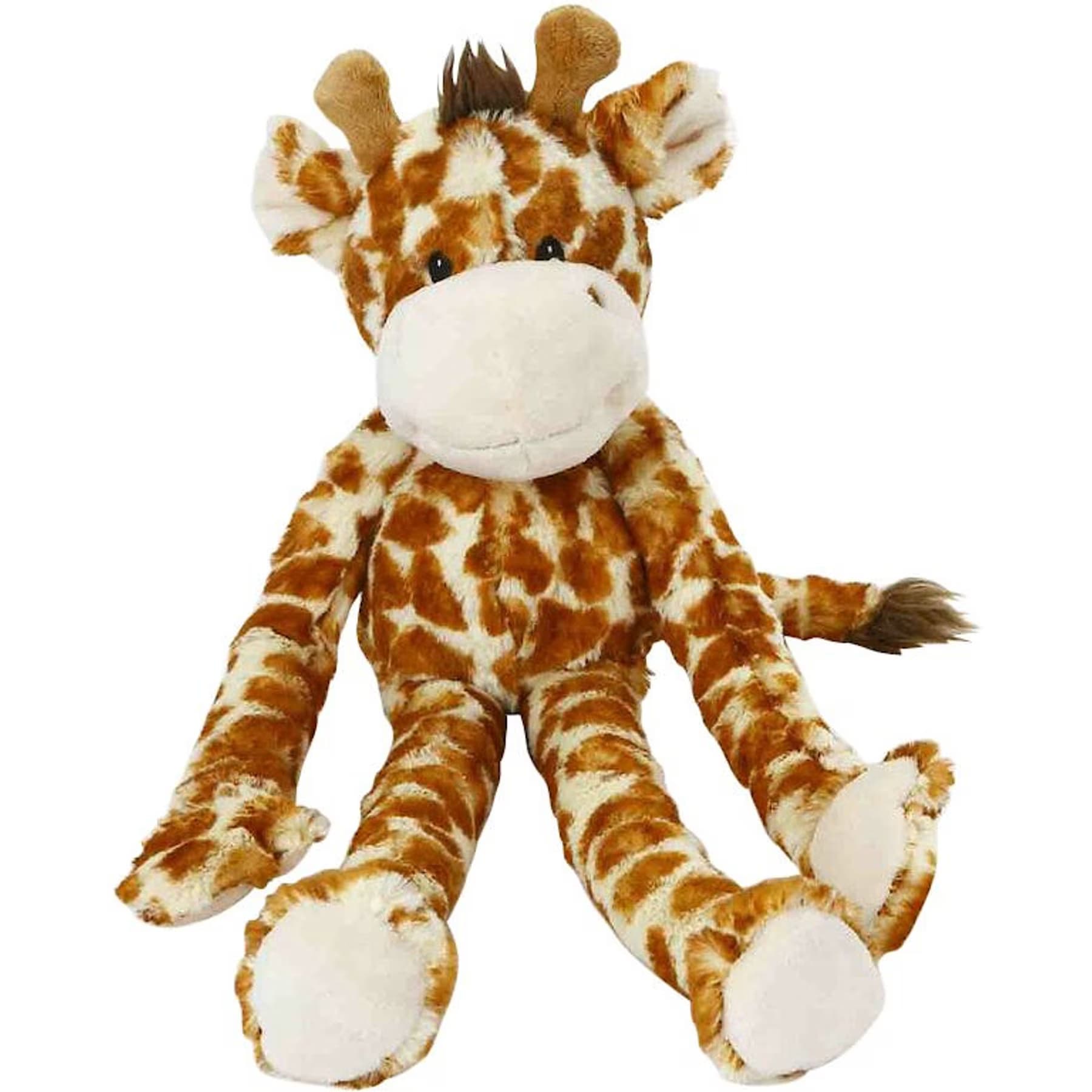 Multipet Multipet Swingin’ Safari with Extra Long Arms & Legs Squeaky Plush Dog Toy, Giraffe