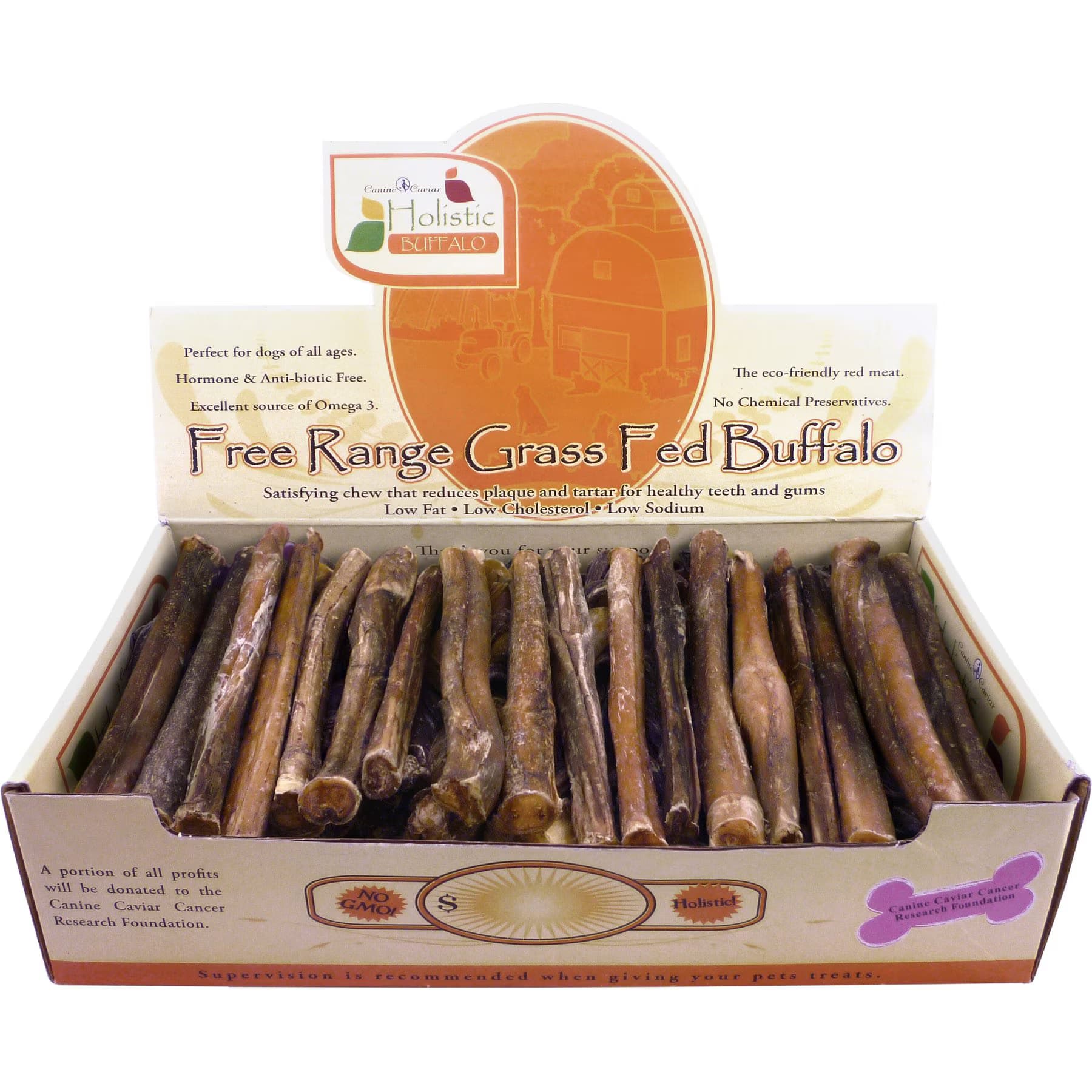 Canine Caviar Canine Caviar Buffalo Bully Stix 6″ Dog Treats