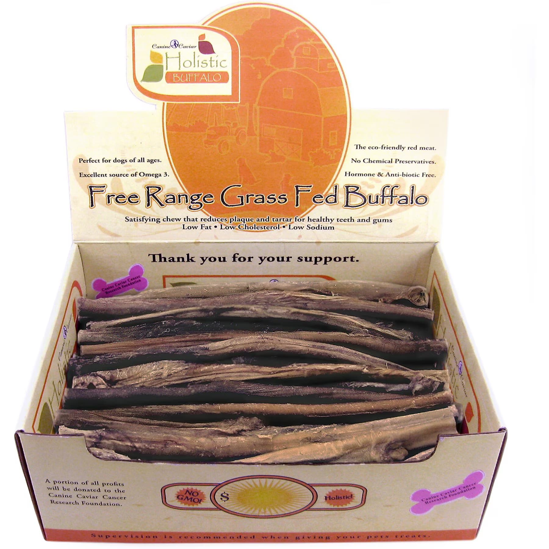 Canine Caviar Canine Caviar Buffalo Bully Stix 12″ Dog Treats