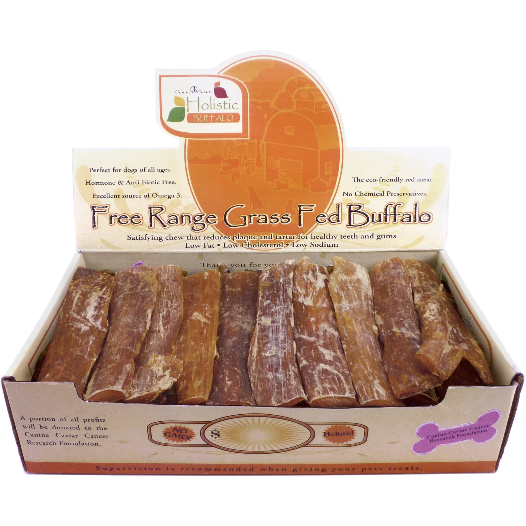 Canine Caviar Canine Caviar Buffalo Paddywacks 6″ Dog Treats