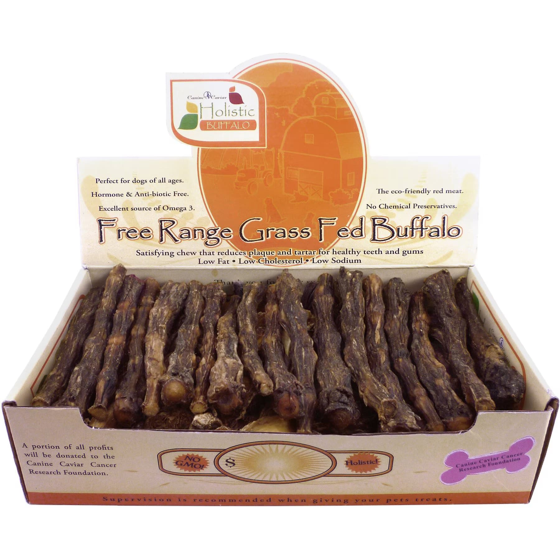 Canine Caviar Canine Caviar Buffalo California Rolls 6″ Dog Treats