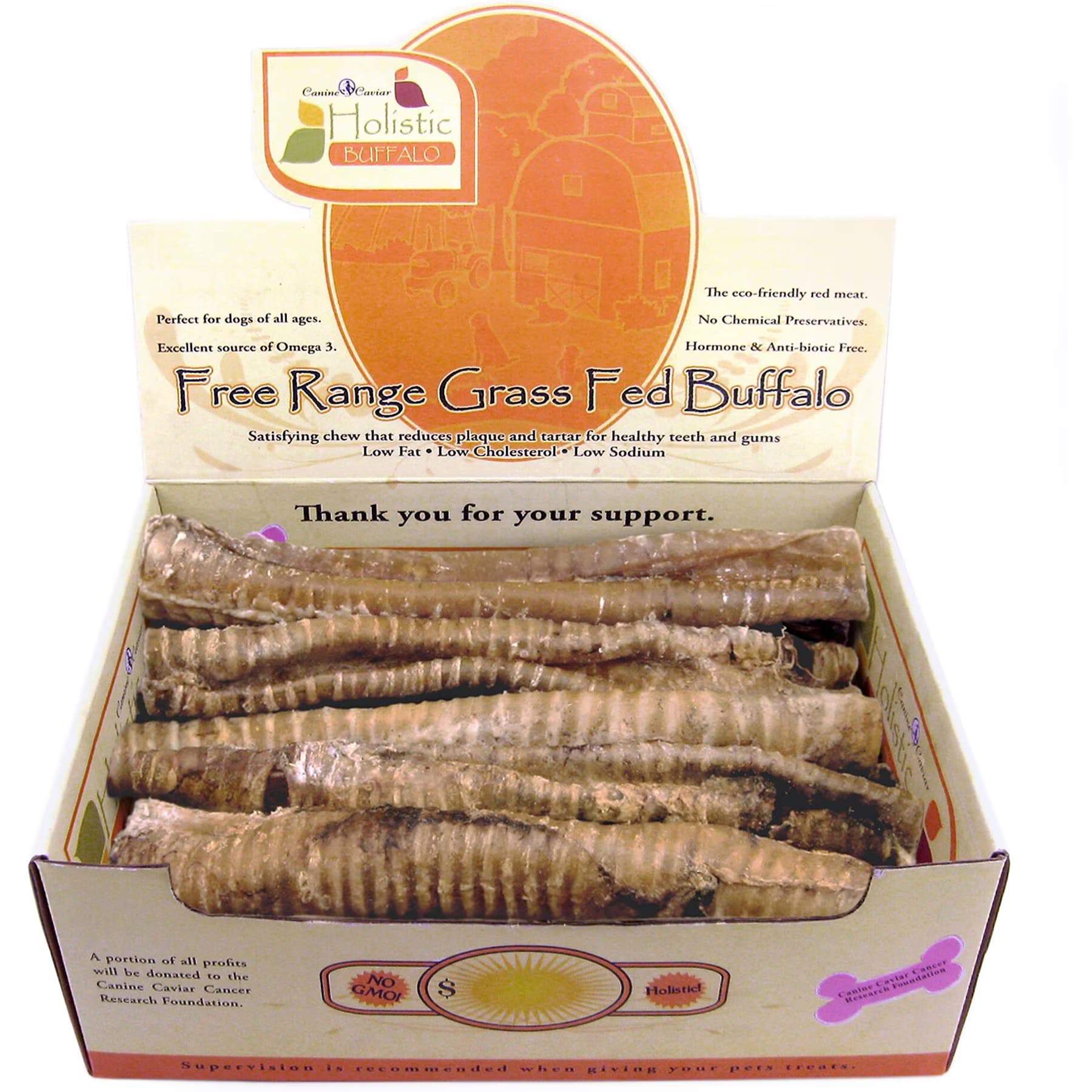 Canine Caviar Canine Caviar Buffalo Buffaroos 12″ Dog Treats