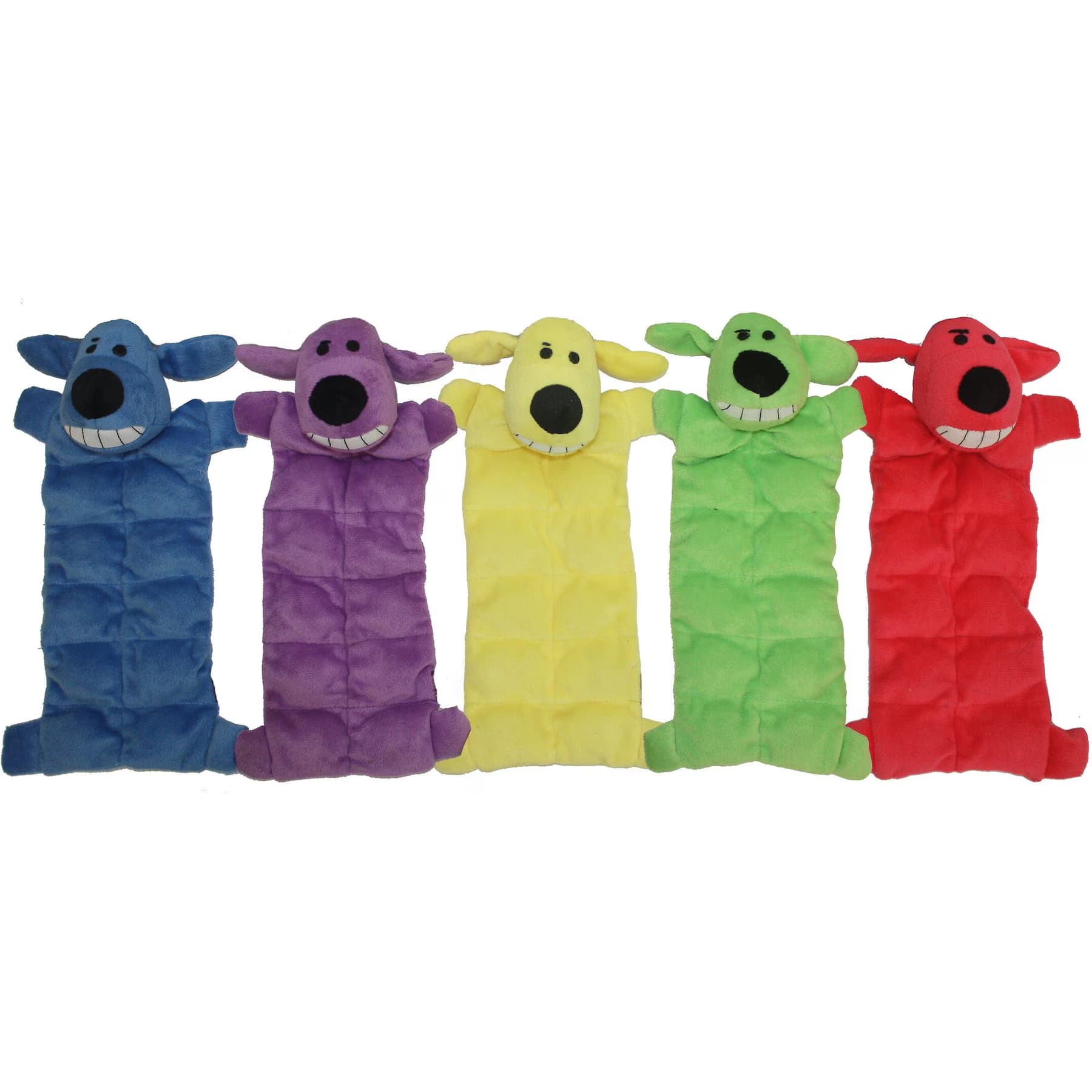 Multipet Multipet Loofa Squeaker Mat Soft Plush Dog Toy, Color Varies