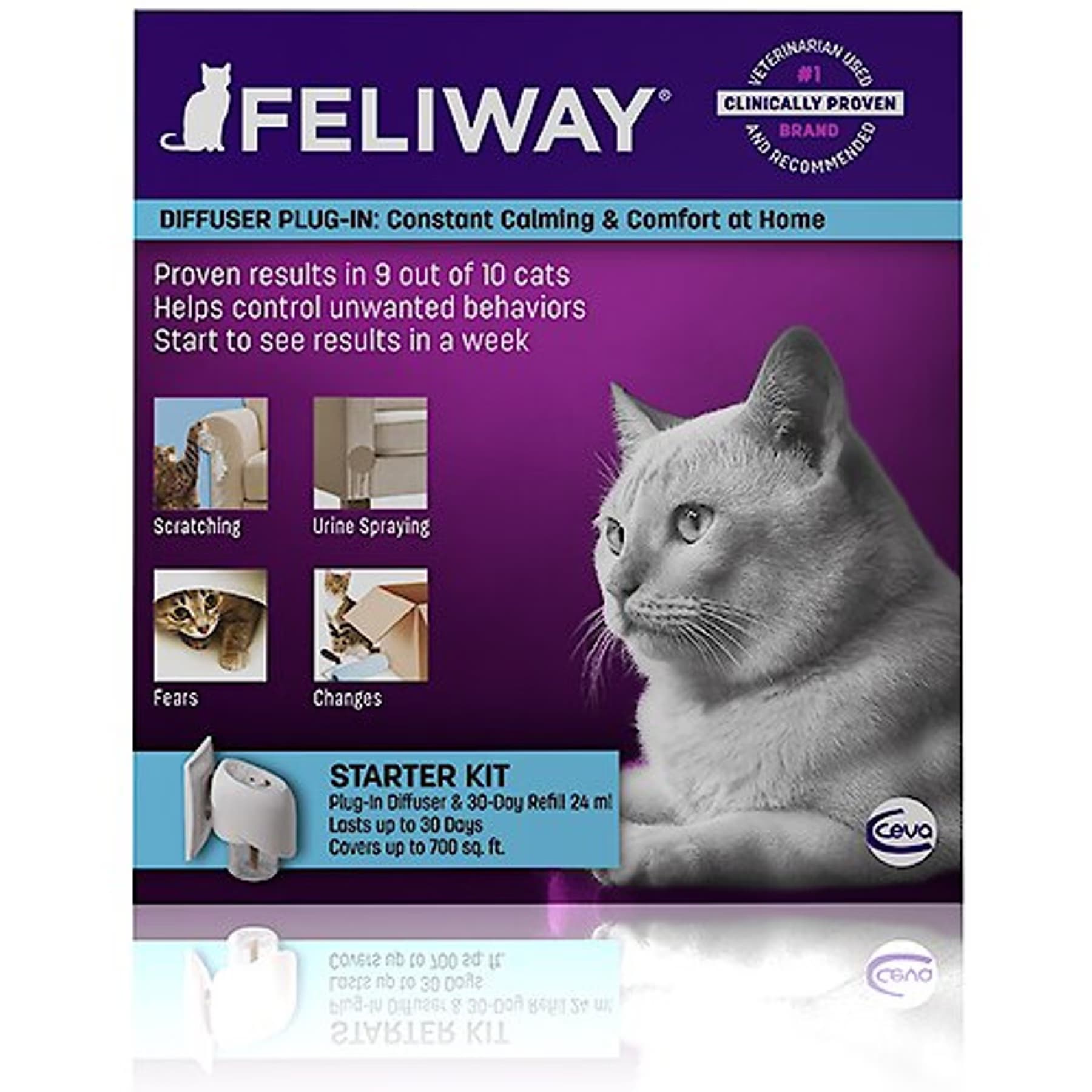 Feliway Feliway Classic 30 Day Starter Kit Calming Diffuser for Cats