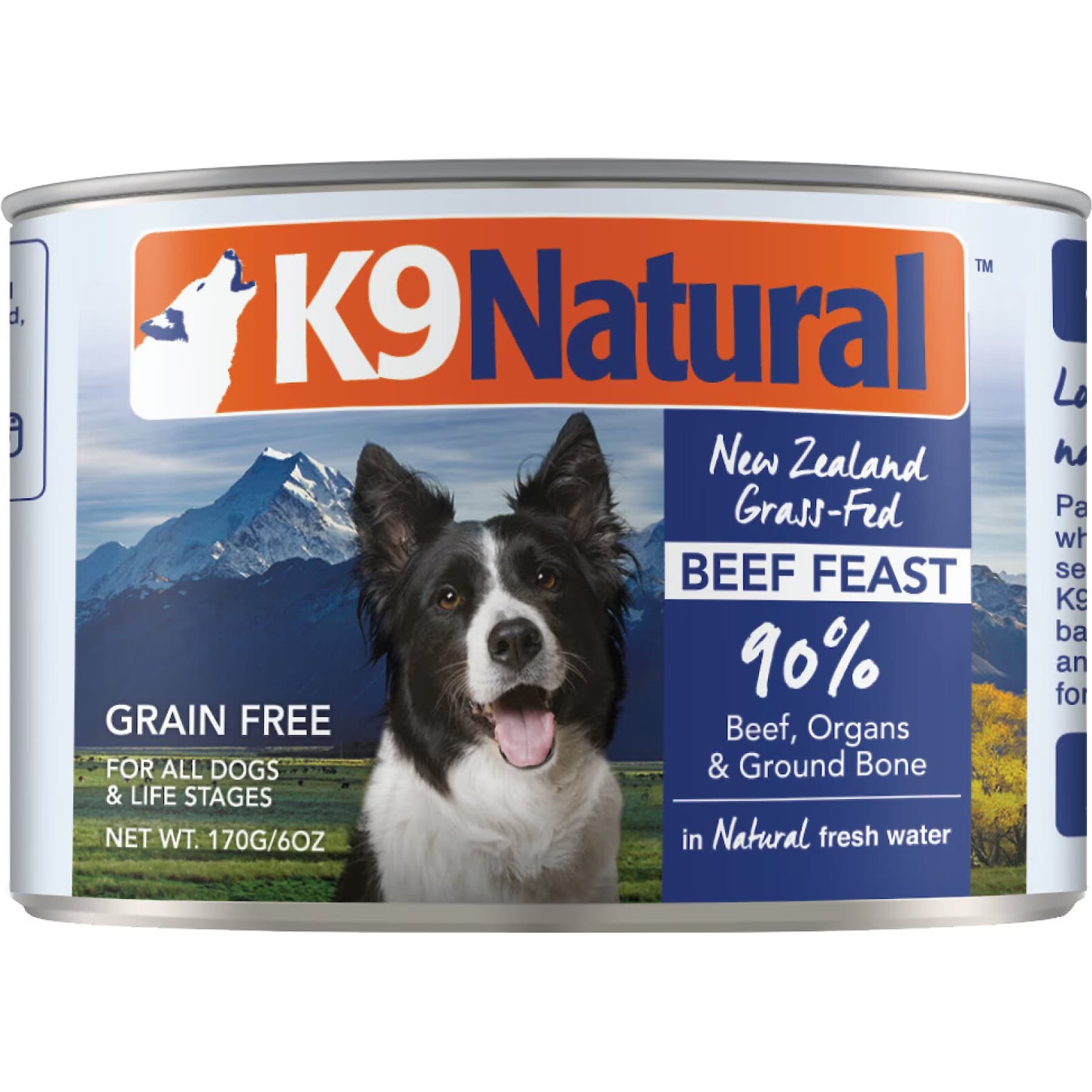 K9 Natural K9 Natural Grass-Fed Beef Feast Grain-Free Canned Dog Food, 13-oz