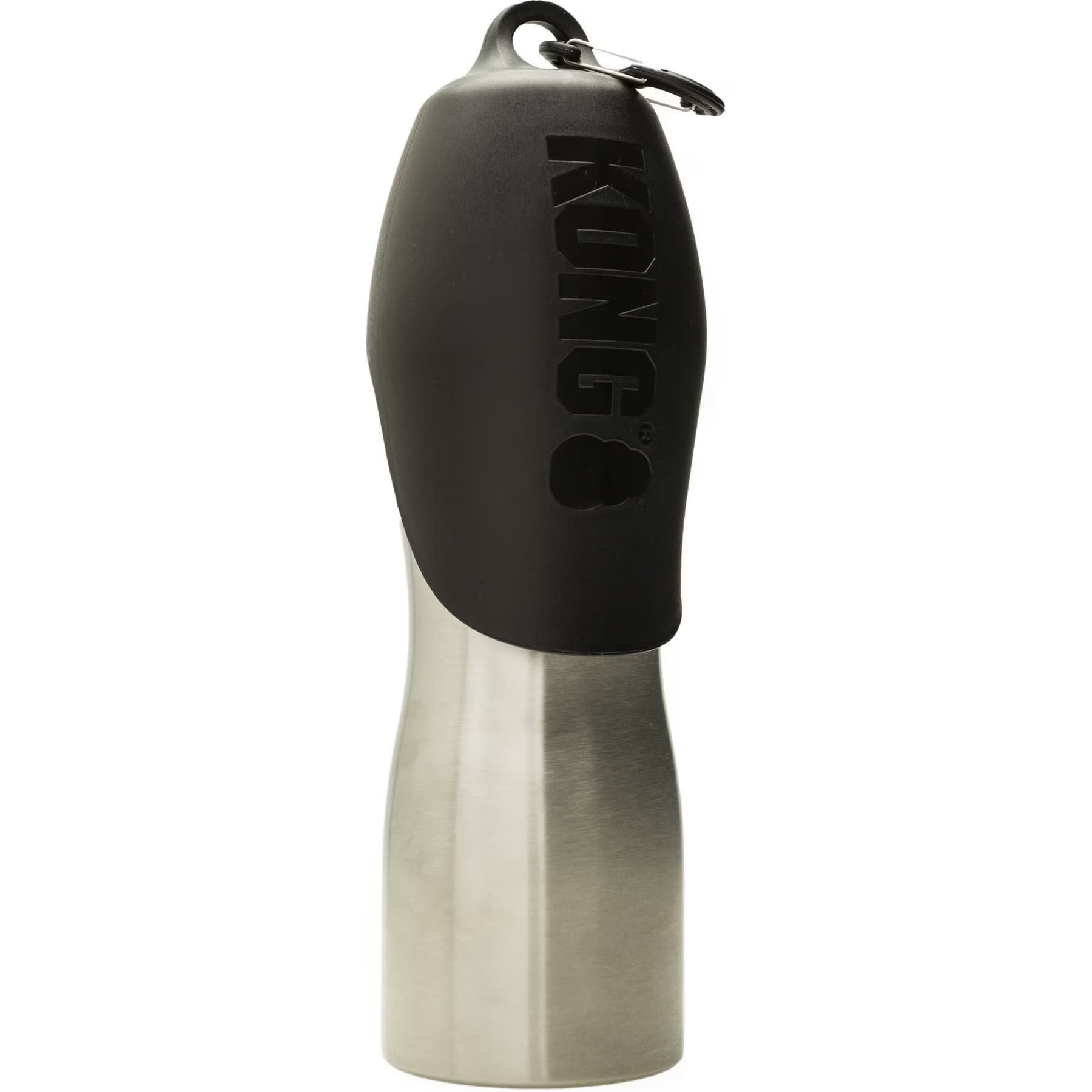 KONG H2O KONG H2O Stainless Steel Dog Water Bottle, Black, 9.5-oz