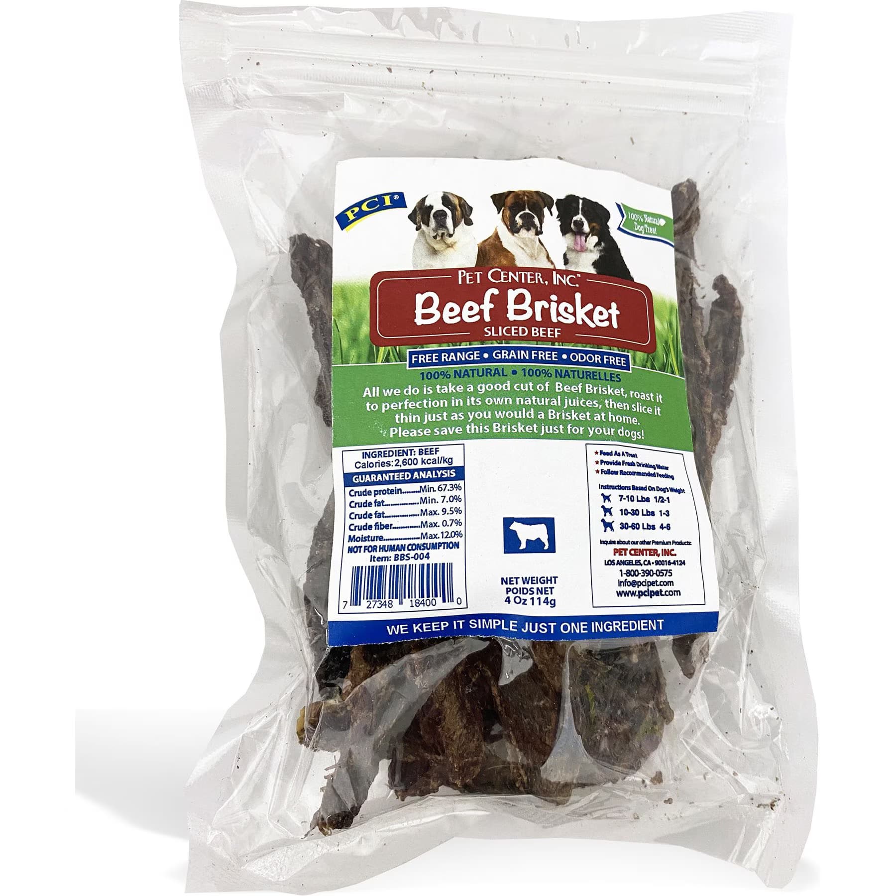 Pet Center Pet Center Adult High-Protien Beef Brisket Dog Treats