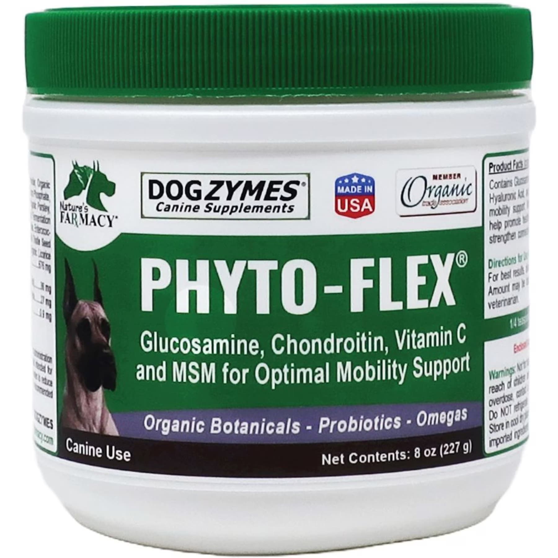 Nature's Farmacy Nature’s Farmacy Dogzymes Phyto Flex Dog Supplement, 8-oz jar