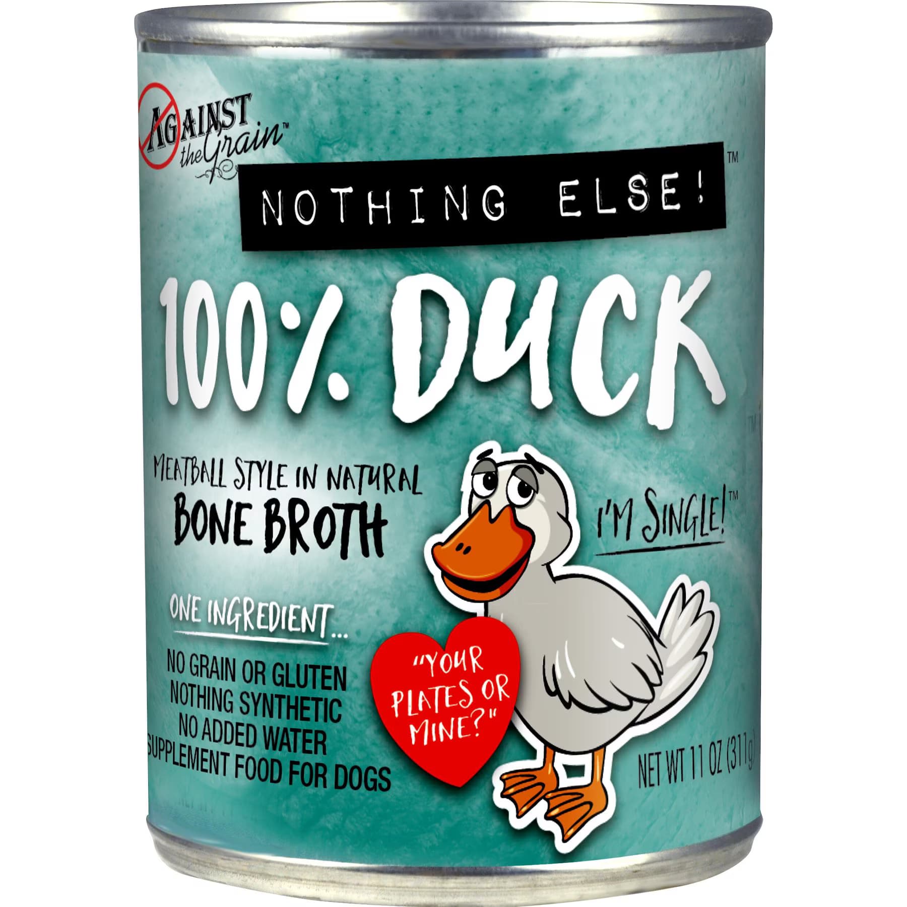 Against the Grain Against the Grain Nothing Else! Duck Recipe Limited Ingredient Diet Wet Dog Food