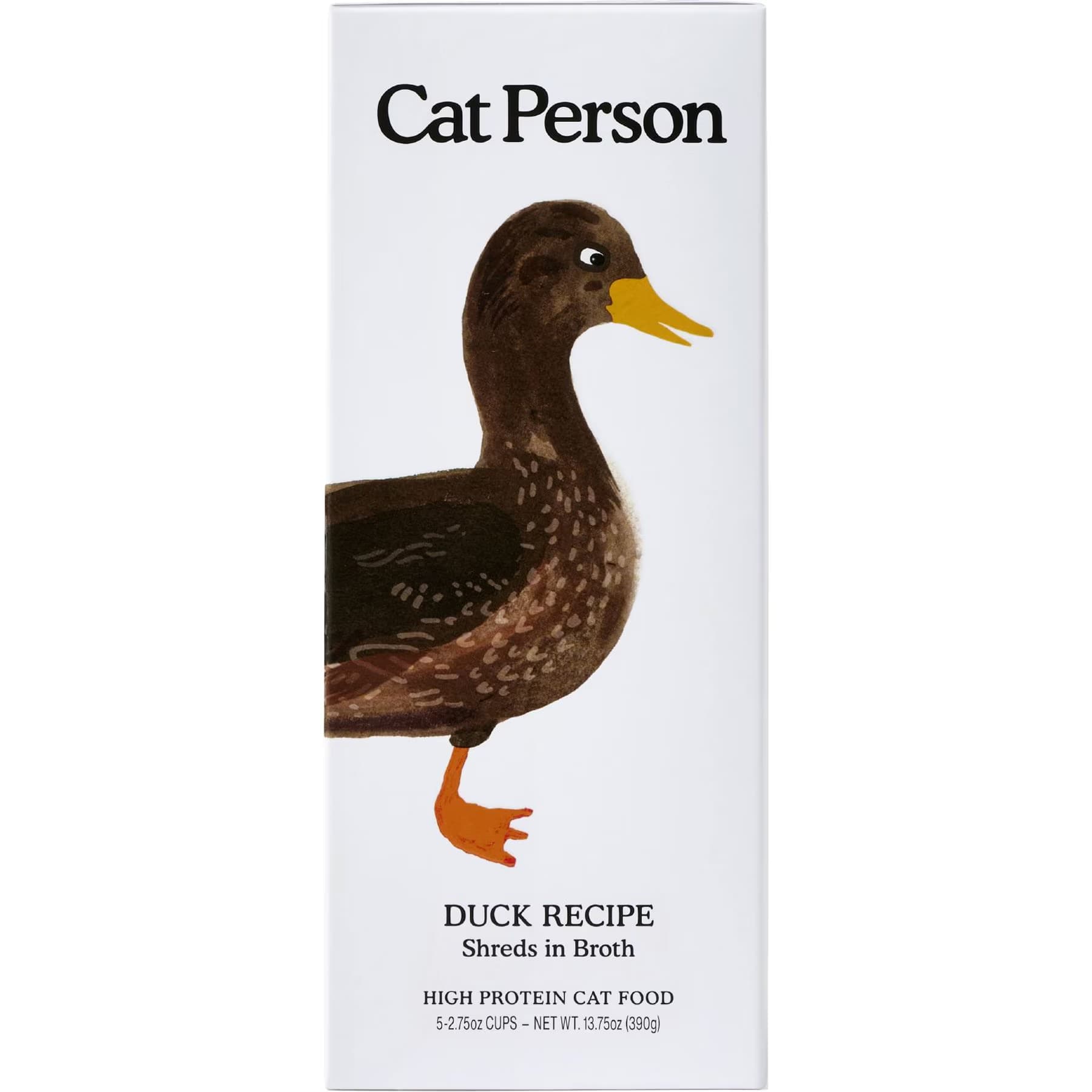 Cat Person by Weruva Cat Person by Weruva Duck Shreds in Broth Grain-Free Wet Cat Food, 2.75-oz cup