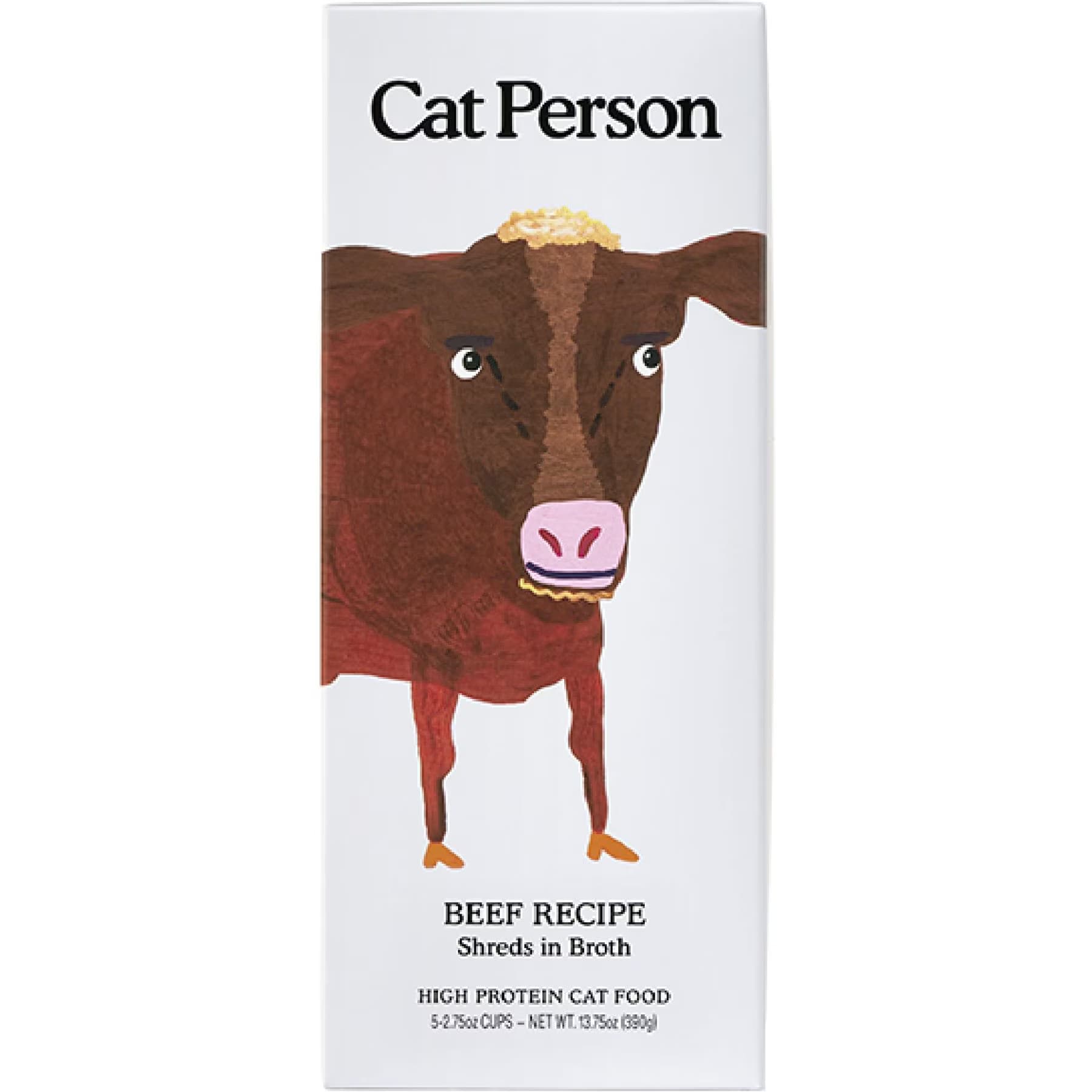Cat Person by Weruva Cat Person by Weruva Shredded Beef in Broth Grain-Free Wet Cat Food, 2.75-oz cup