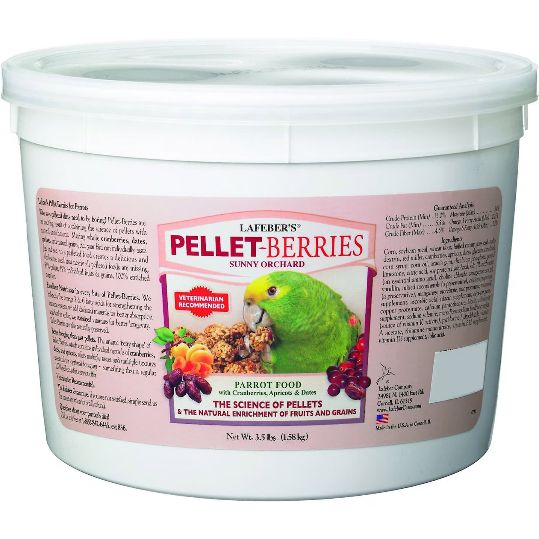 Lafeber Lafeber Pellet-Berries Sunny Orchard Parrot Food