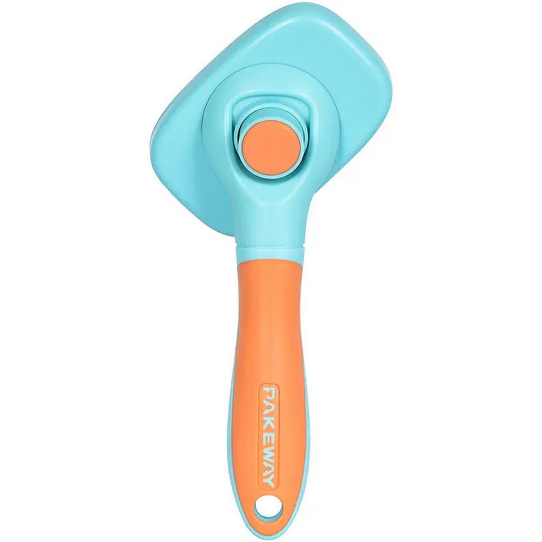 One for Pets One for Pets Rotate-Pro Self-Cleaning Dog & Cat Slicker Brush, Green/Orange