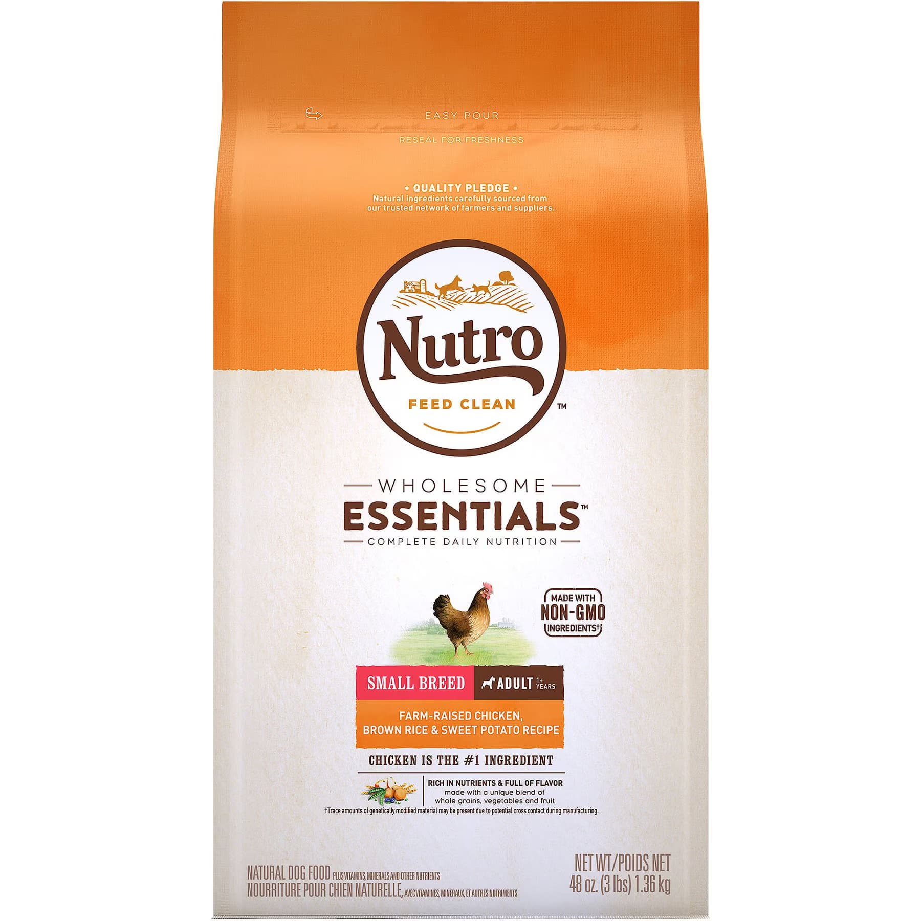 Nutro Wholesome Essentials Small Breed Adult Farm Raised Chicken, Brown Rice & Sweet Potato Recipe Dry Dog Food — view 8