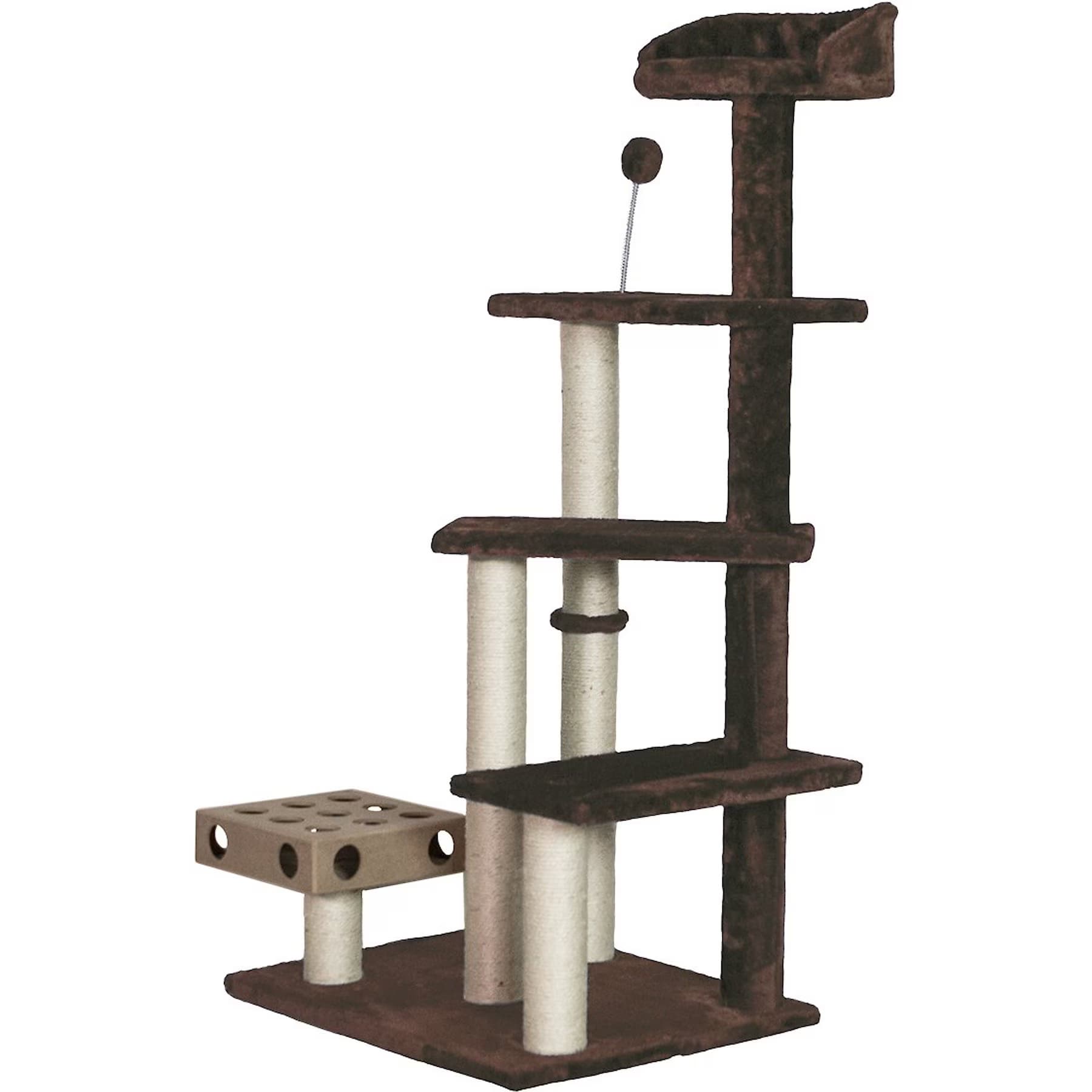 Tiger Tough Tiger Tough Play Stairs 49.5-in Faux Fur Cat Tree, Brown