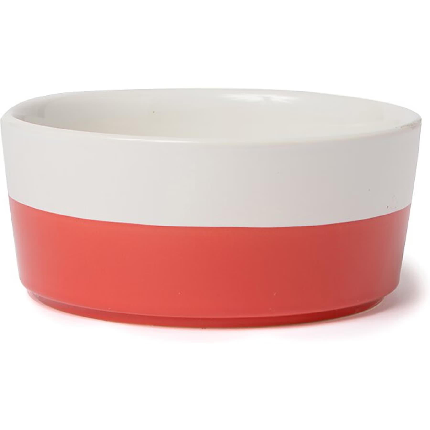 Waggo Waggo Dipper Ceramic Dog & Cat Bowl, Cherry, 2-cup