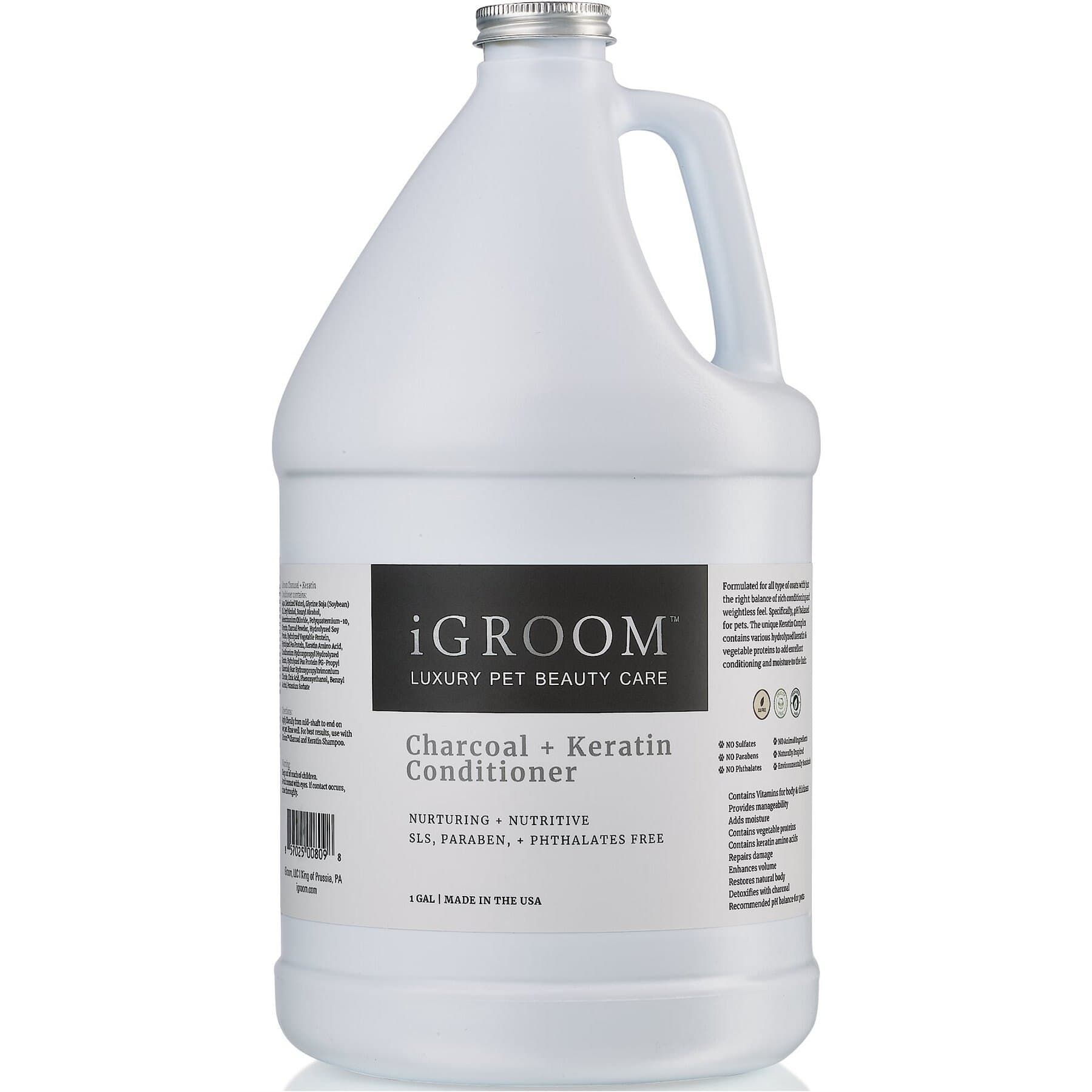 iGroom iGroom Charcoal & Keratin Dog Conditioner, 16-fl oz bottle