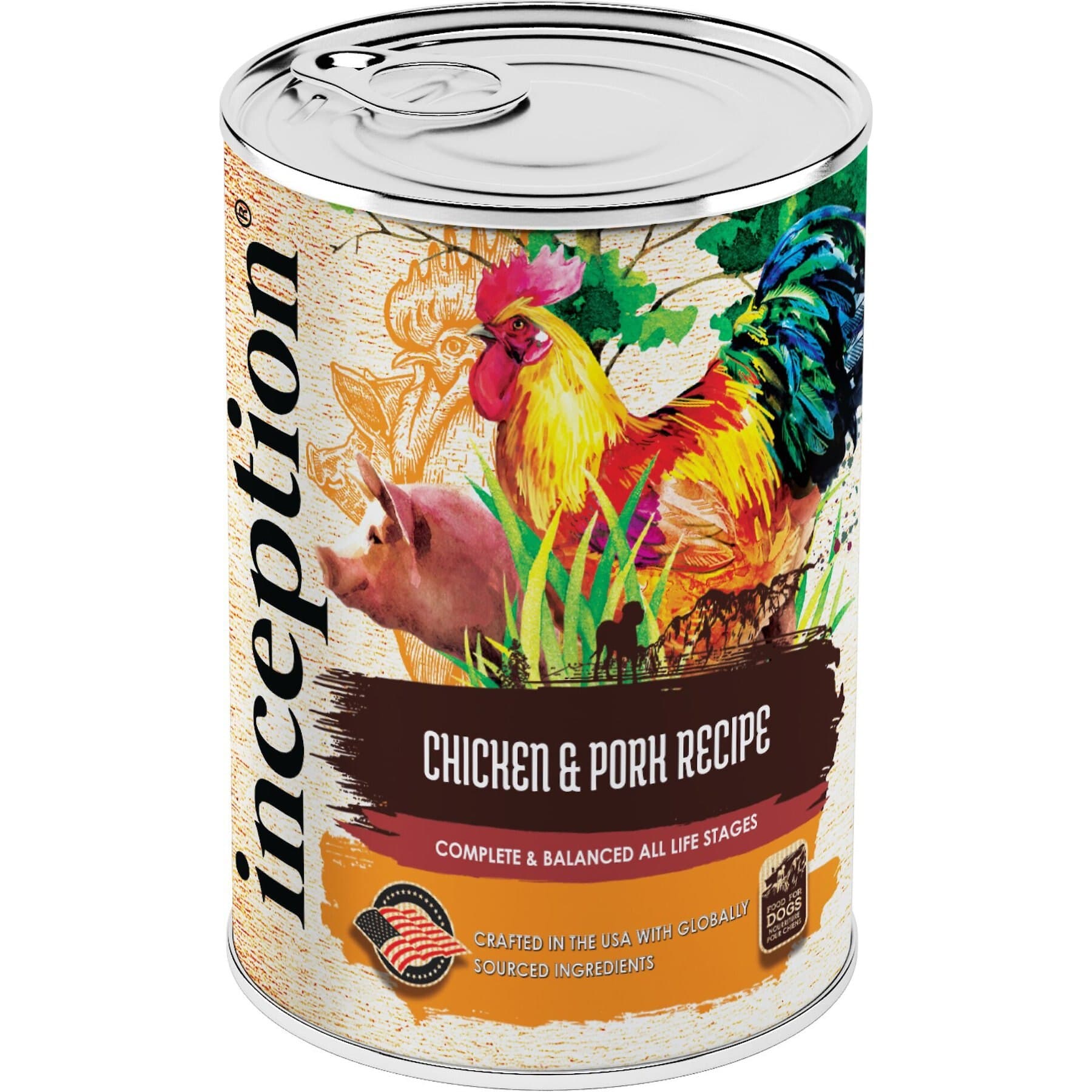 Inception Inception Chicken & Pork Recipe Canned Dog Food, 13-oz