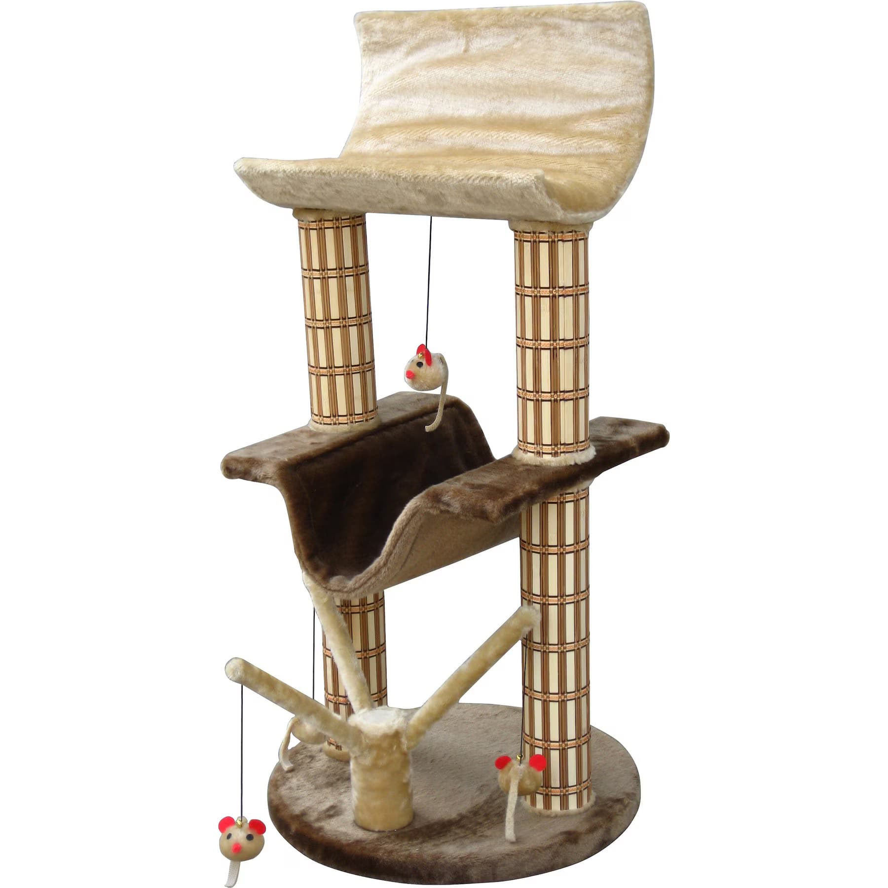 Penn-Plax Penn-Plax Multi-Level Lounger 42-in Bamboo Cat Tree