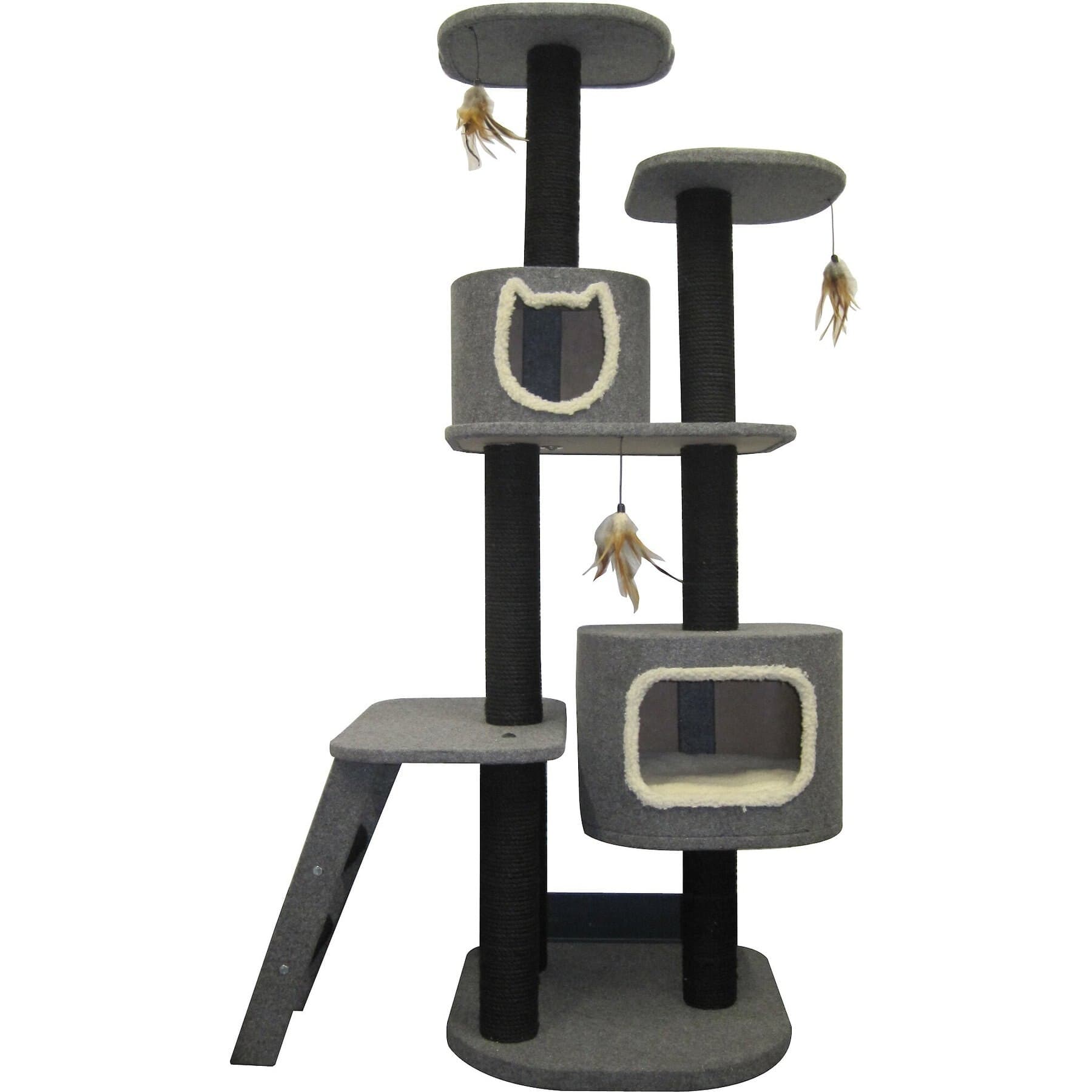 Penn-Plax Penn-Plax SLS 2-Post Vertical 68-in Sisal Cat Tree & Condo
