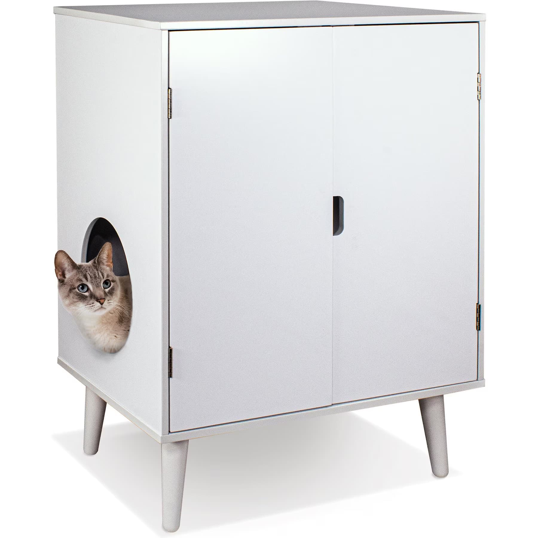 Penn-Plax Penn-Plax Cat Cabinet, White
