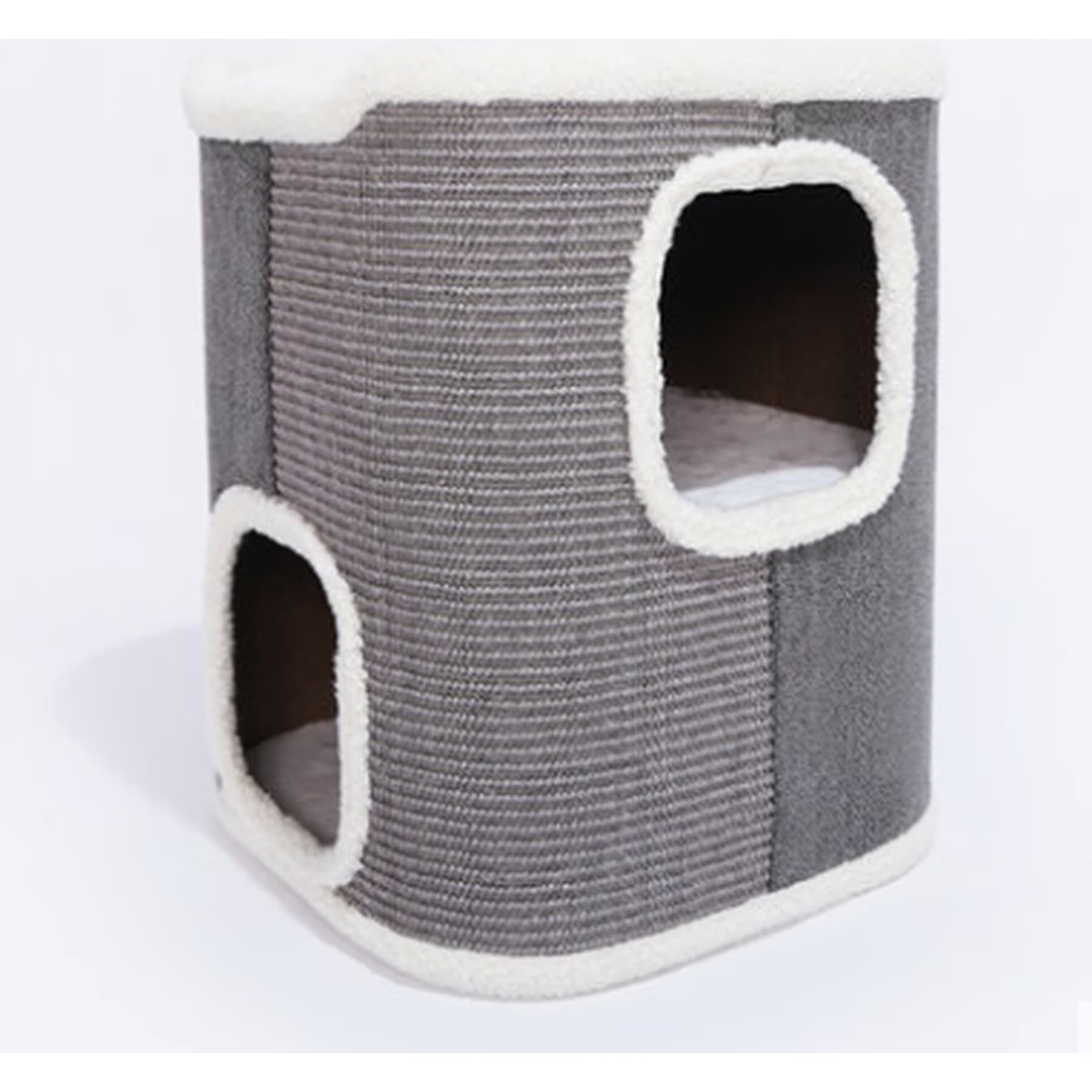 ZEZE ZEZE Stockholm Multiple Steps Bucket Cat Condo, Medium