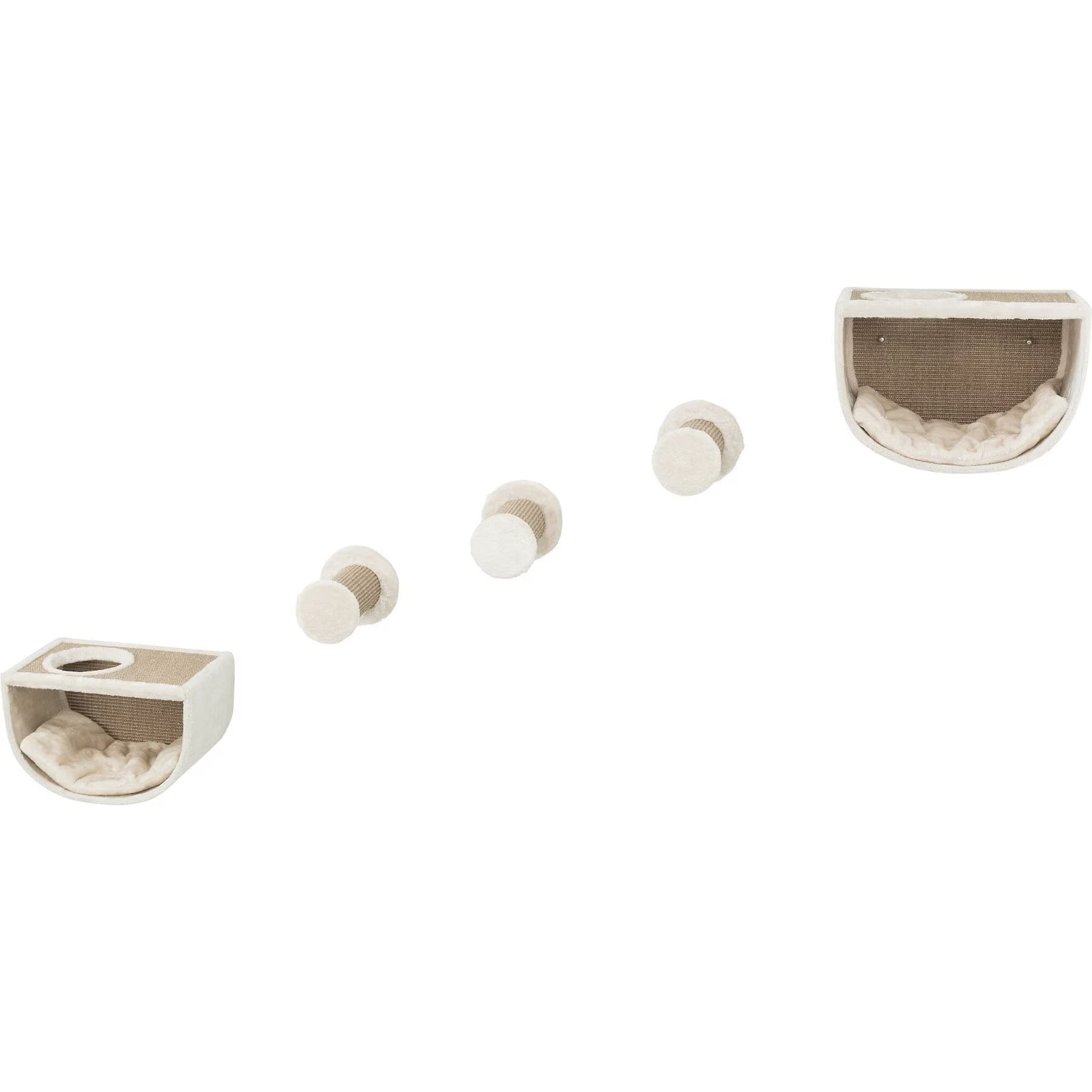 TRIXIE TRIXIE Eden Wall Mounted Cat Lounge Set, Gray/Brown