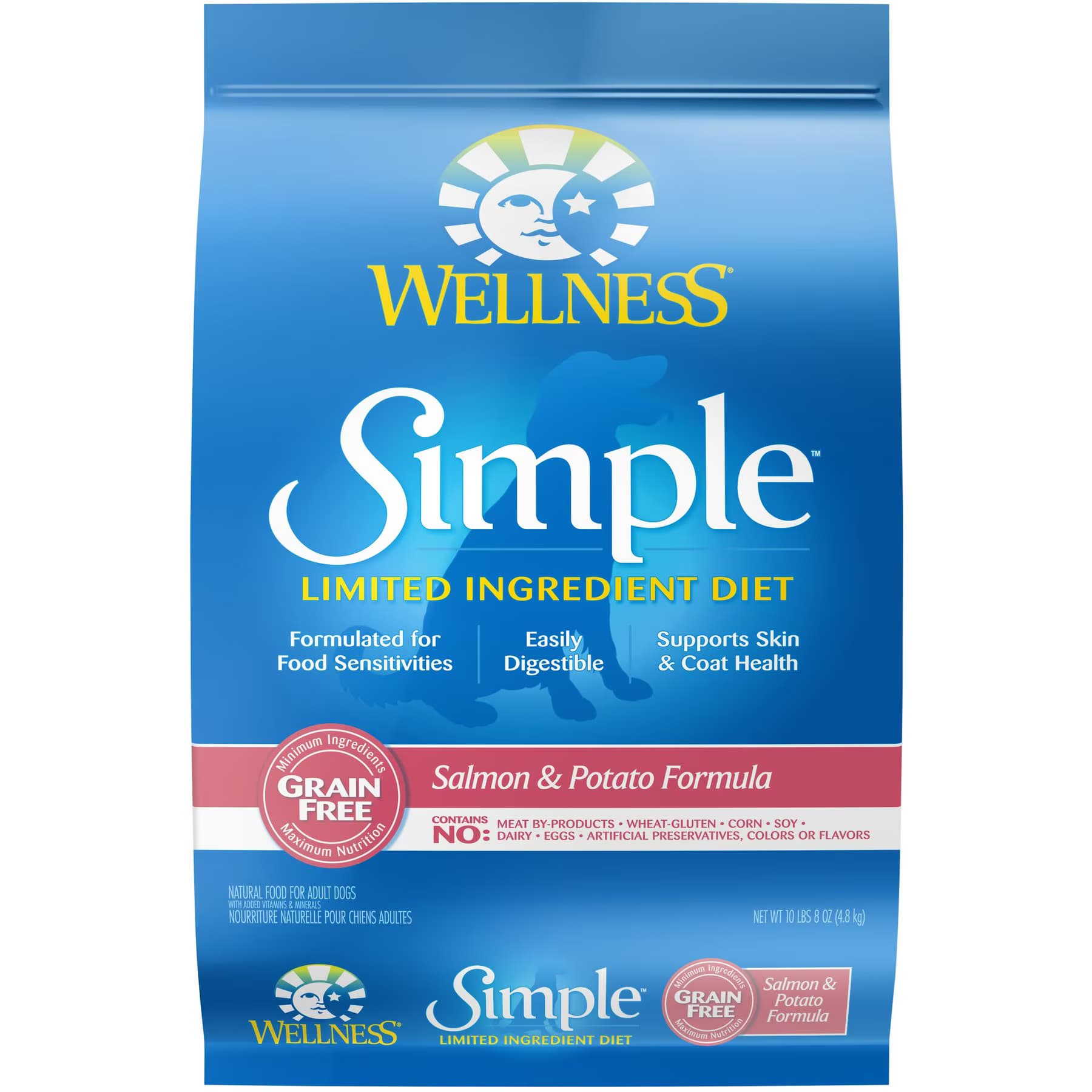 Wellness Simple Limited Ingredient Adult Wholesome Grains Natural Salmon & Potato Dry Dog Food — view 2