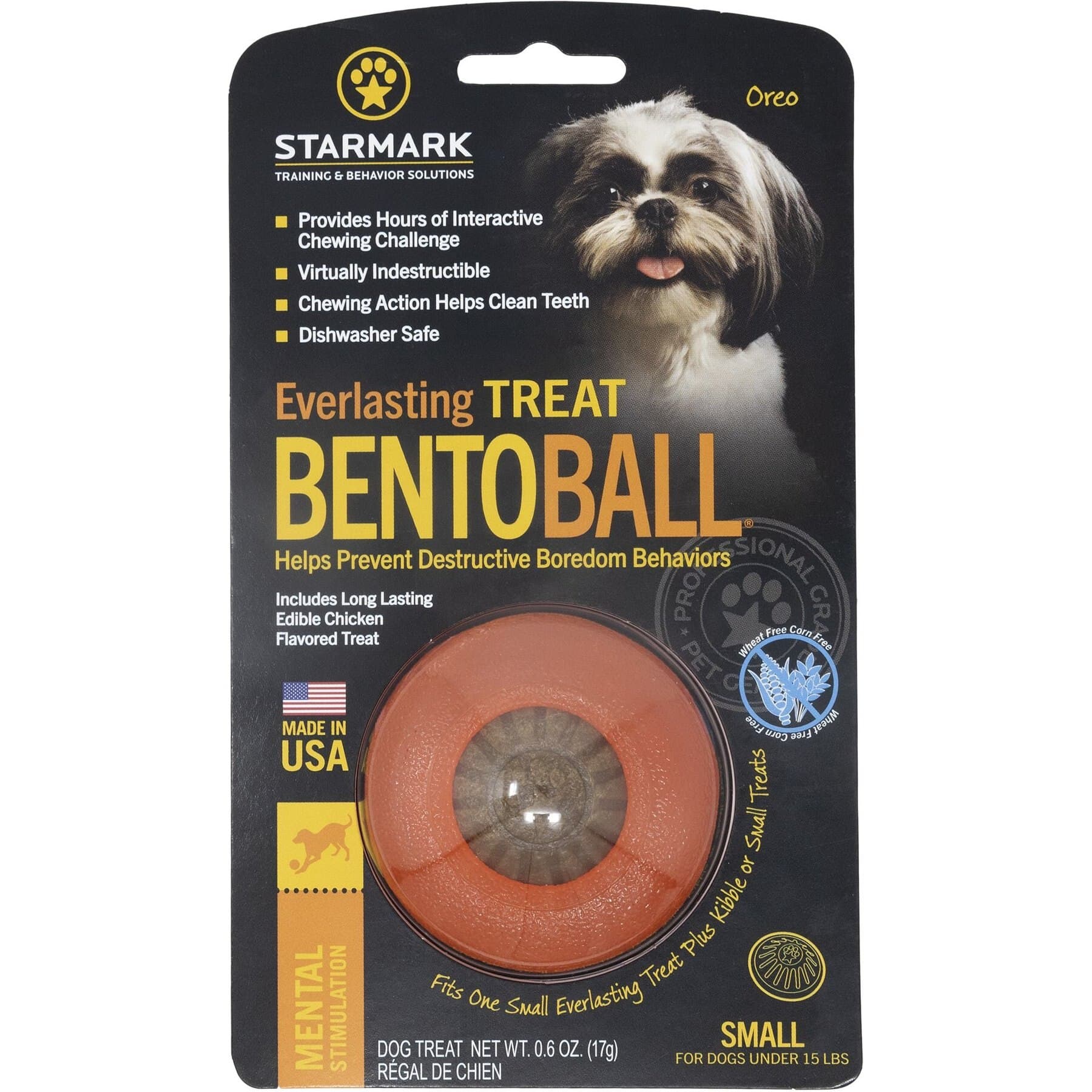 Starmark Starmark Everlasting Treat Bento Ball Tough Dog Chew Toy, Medium