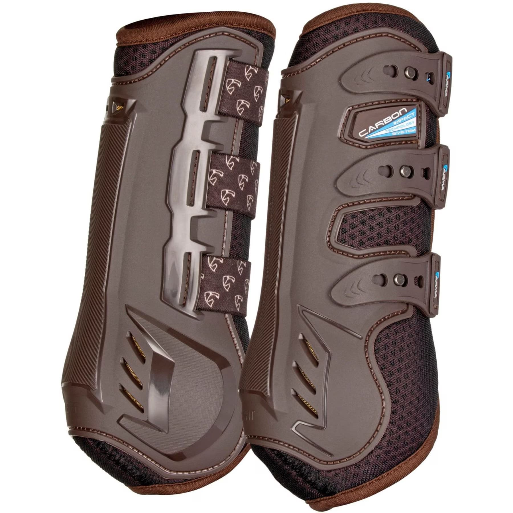 Shires Equestrian Products Shires Equestrian Products ARMA Carbon Horse Training Boots, Brown, Extra Full