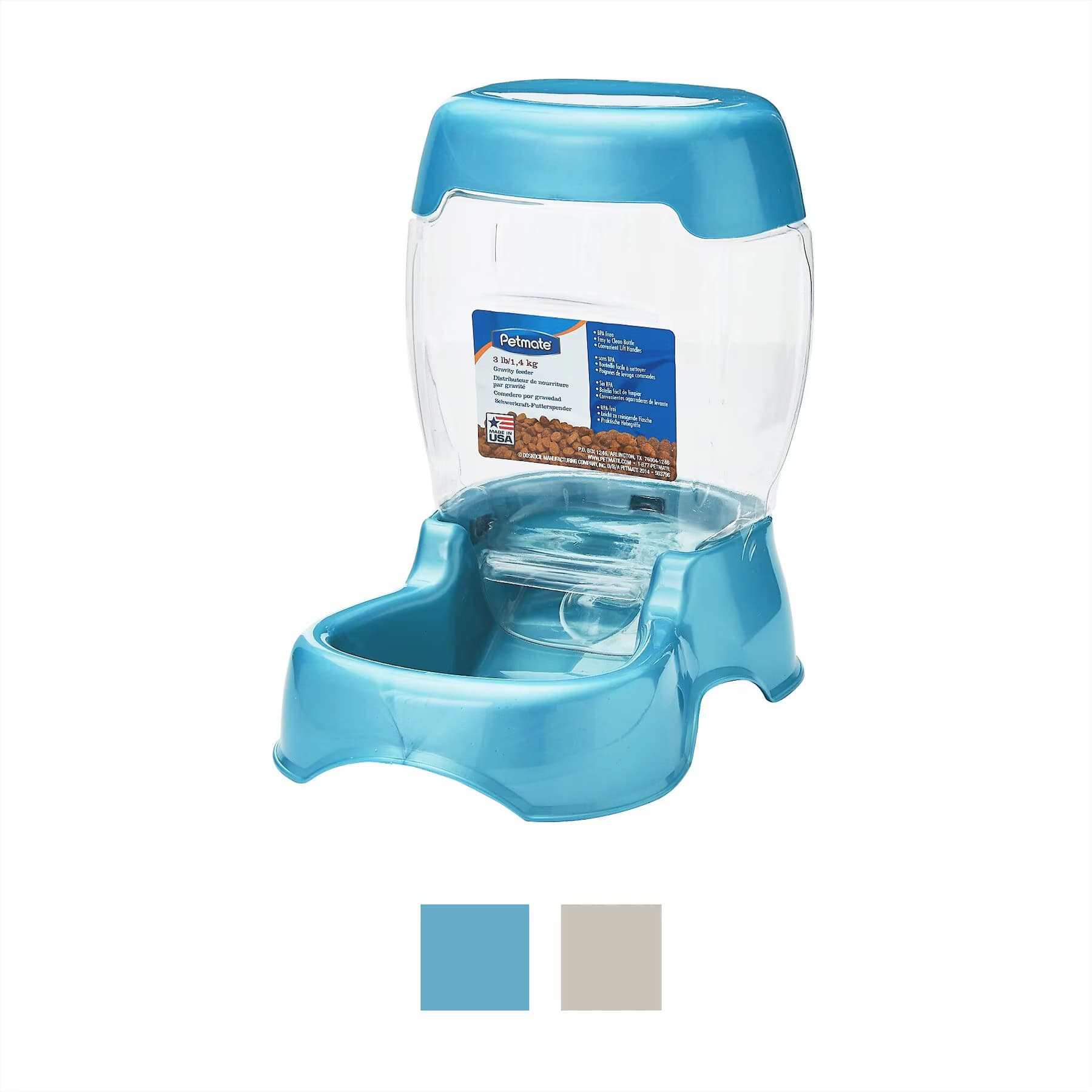 Petmate Petmate Pearl Pet Cafe Feeder, Blue, Small