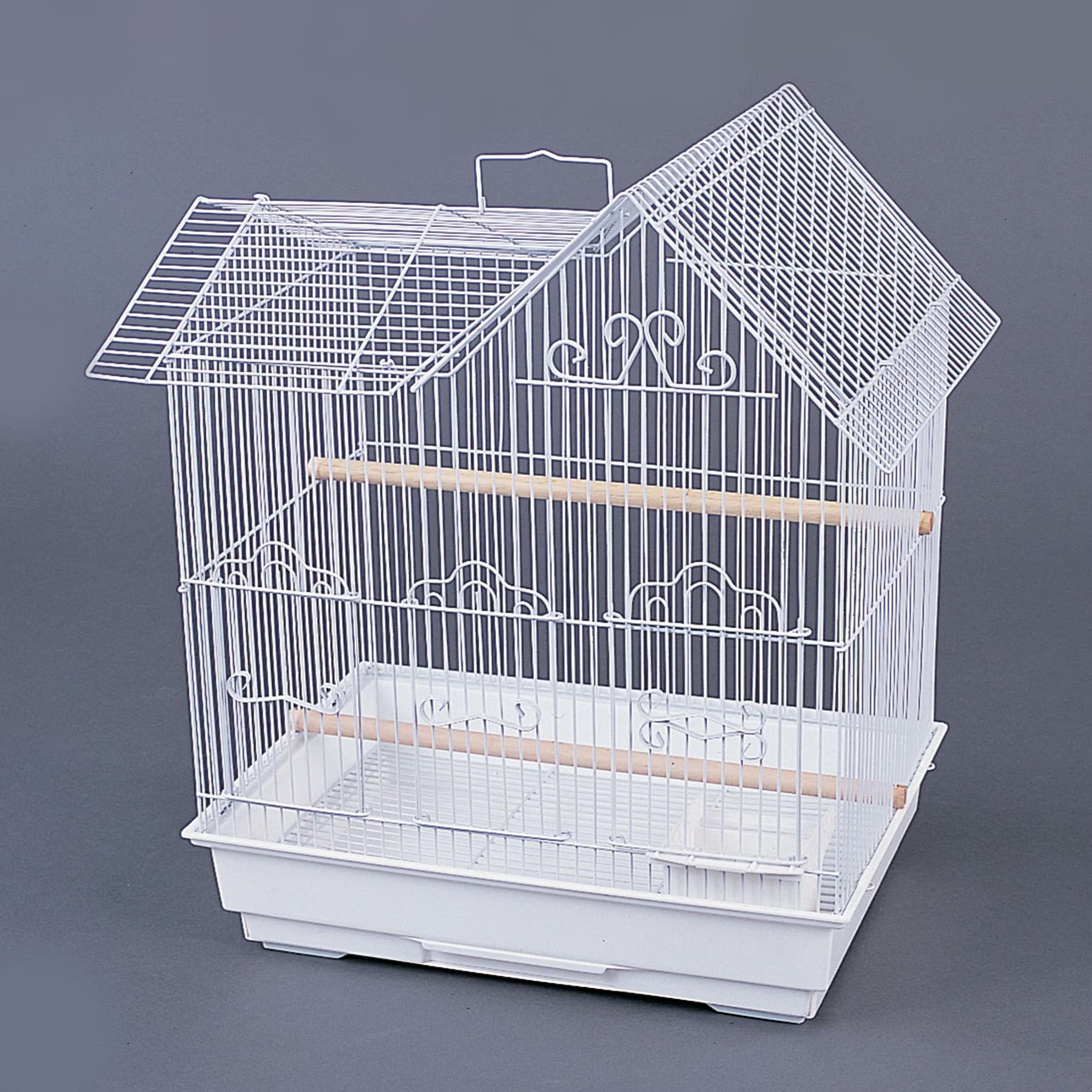 YML YML Villa Top Bird Cage with Perch, White