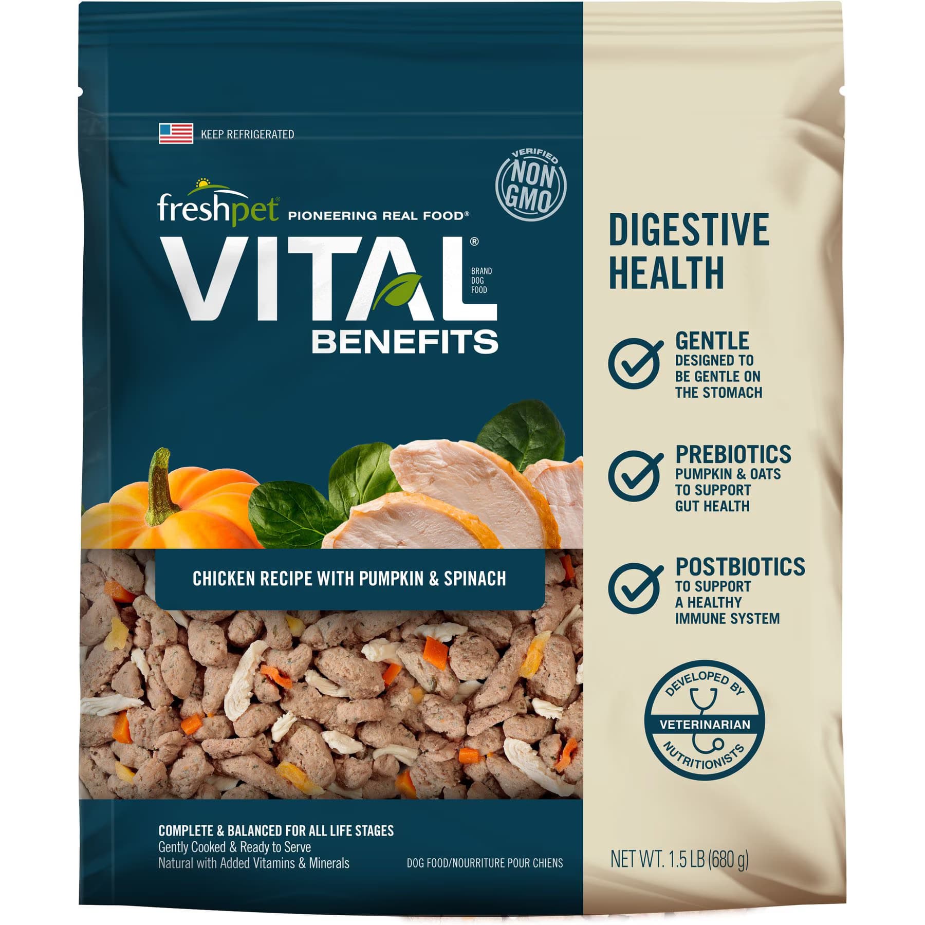 Freshpet X – Freshpet Vital Benefits Digestive Health Fresh Dog Food