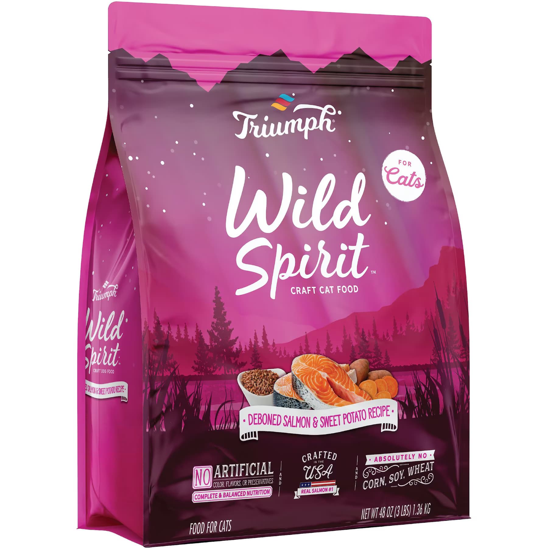 Triumph Triumph Wild Spirit Deboned Salmon & Sweet Potato Recipe Dry Cat Food