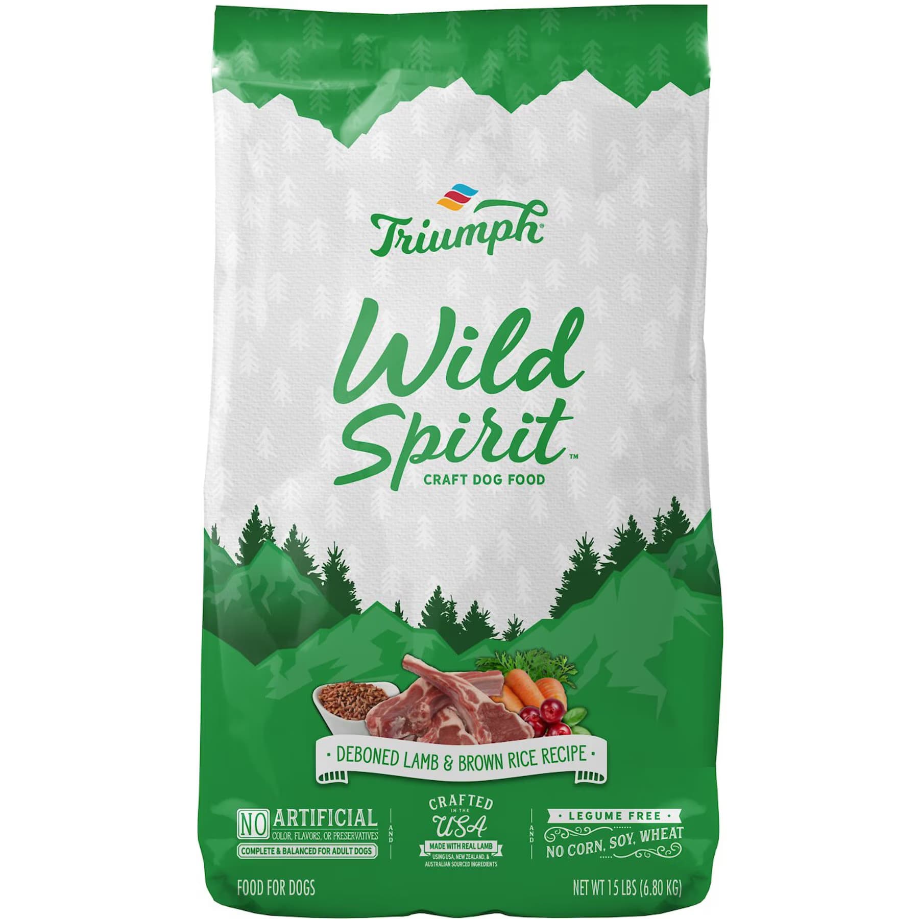 Triumph Triumph Wild Spirit Deboned Lamb & Brown Rice Recipe Dry Dog Food