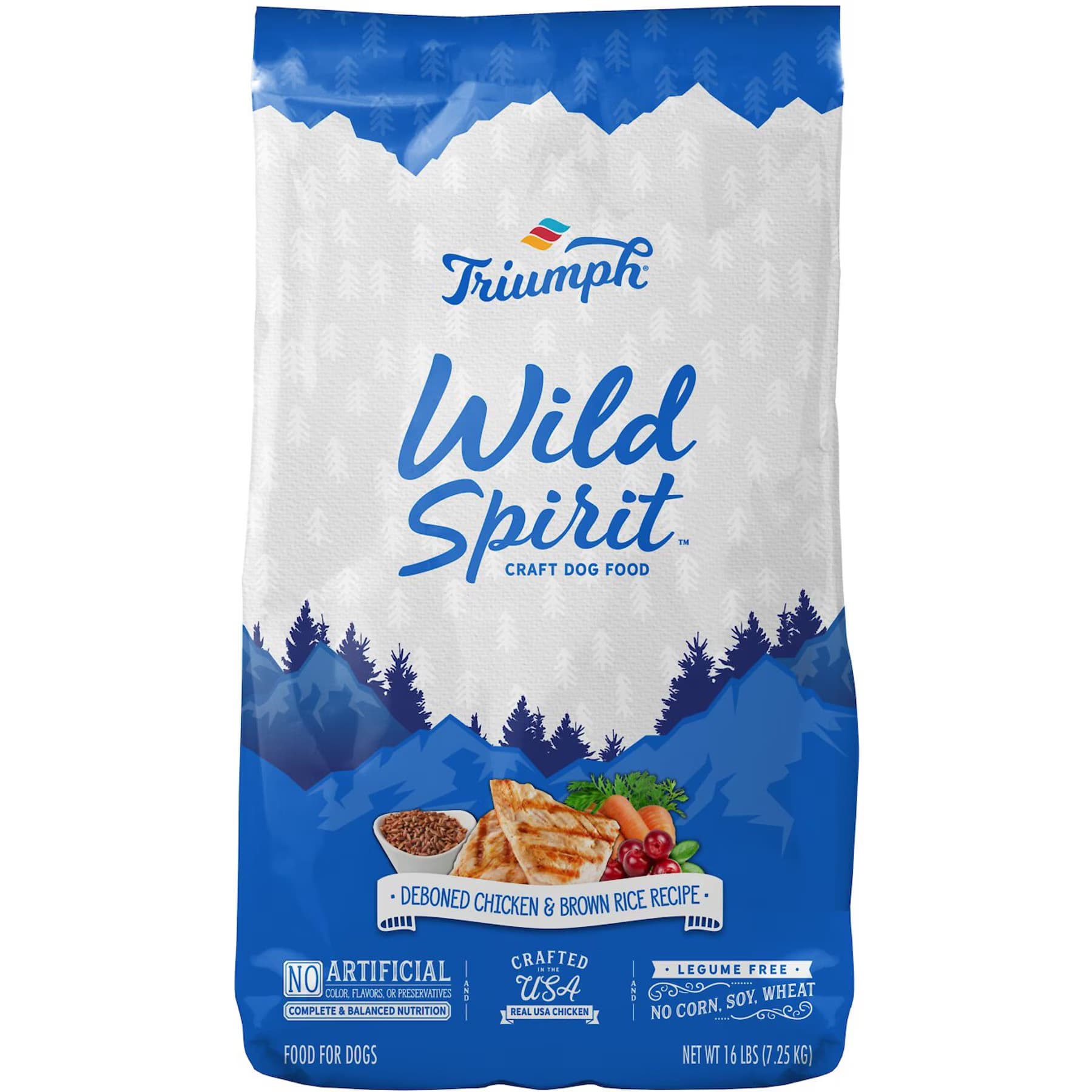 Triumph Triumph Wild Spirit Deboned Chicken & Brown Rice Recipe Dry Dog Food