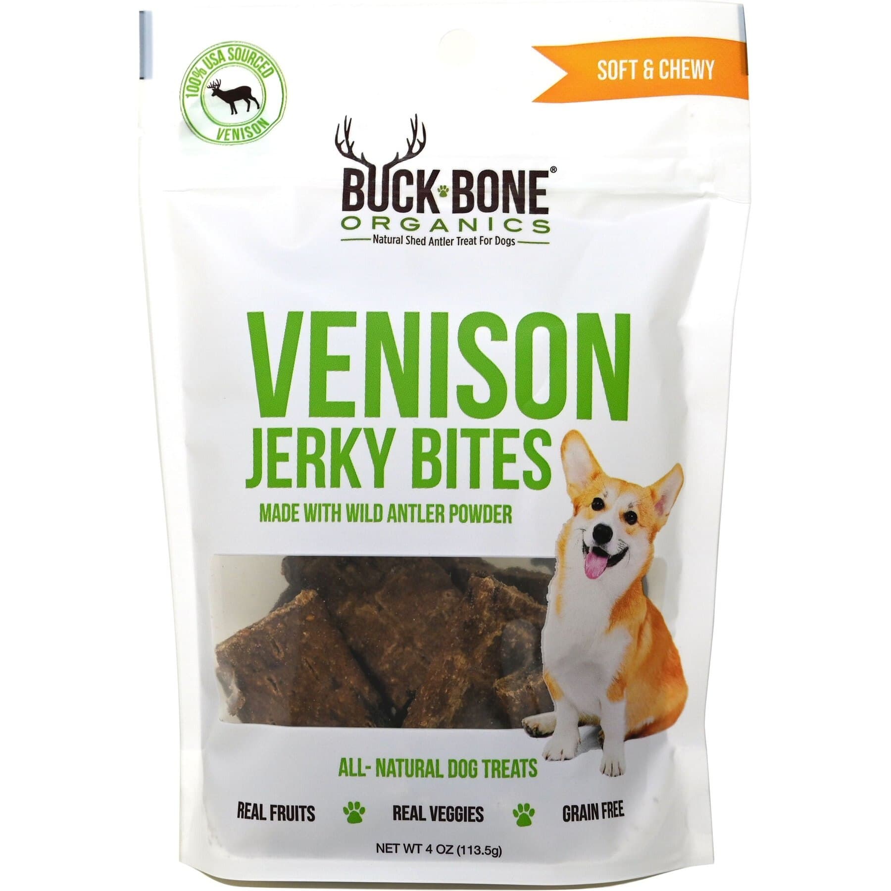 Buck Bone Organics Buck Bone Organics Venison Jerky Bites Dog Treats