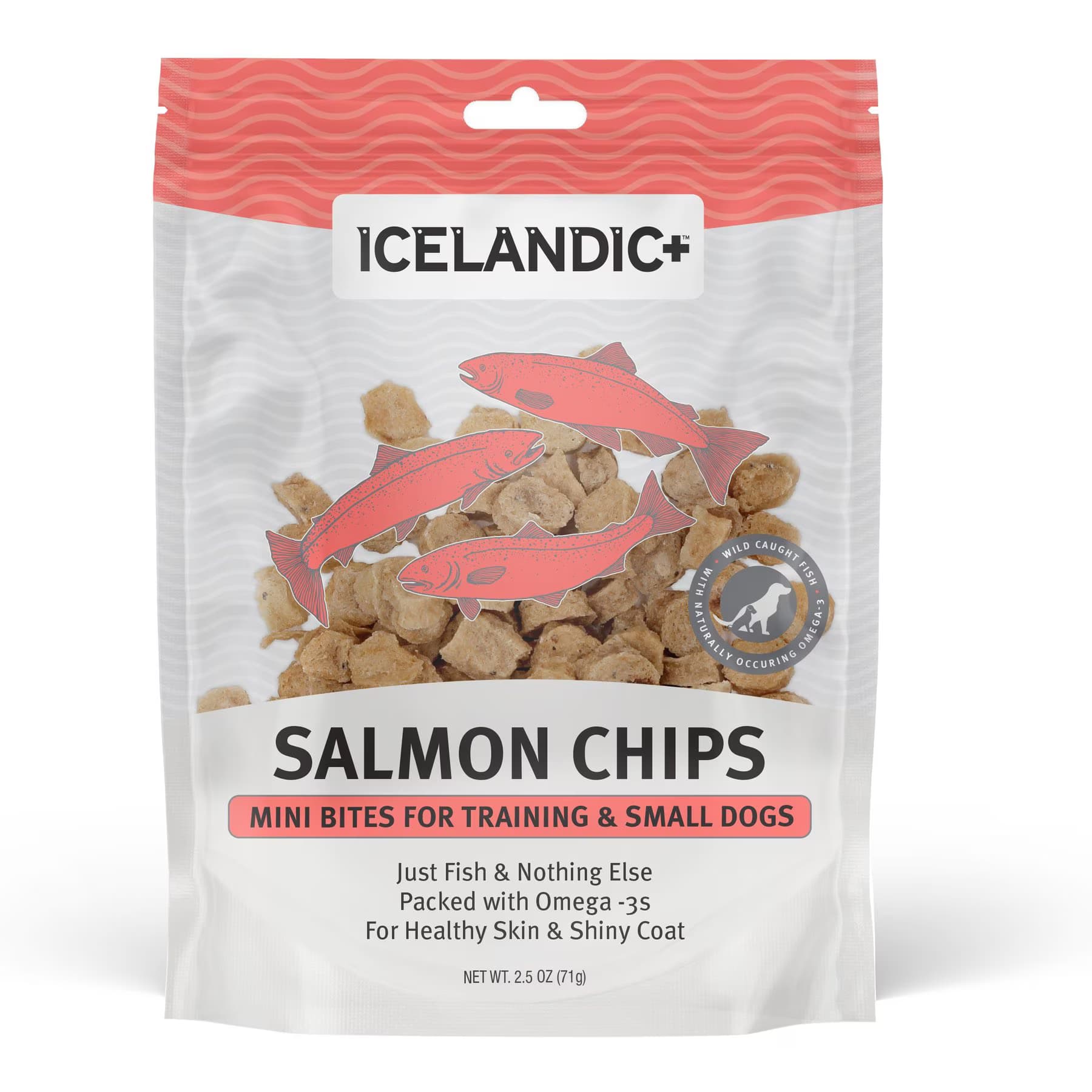 Icelandic+ Icelandic+ Salmon Mini Fish Chips Dog Treats
