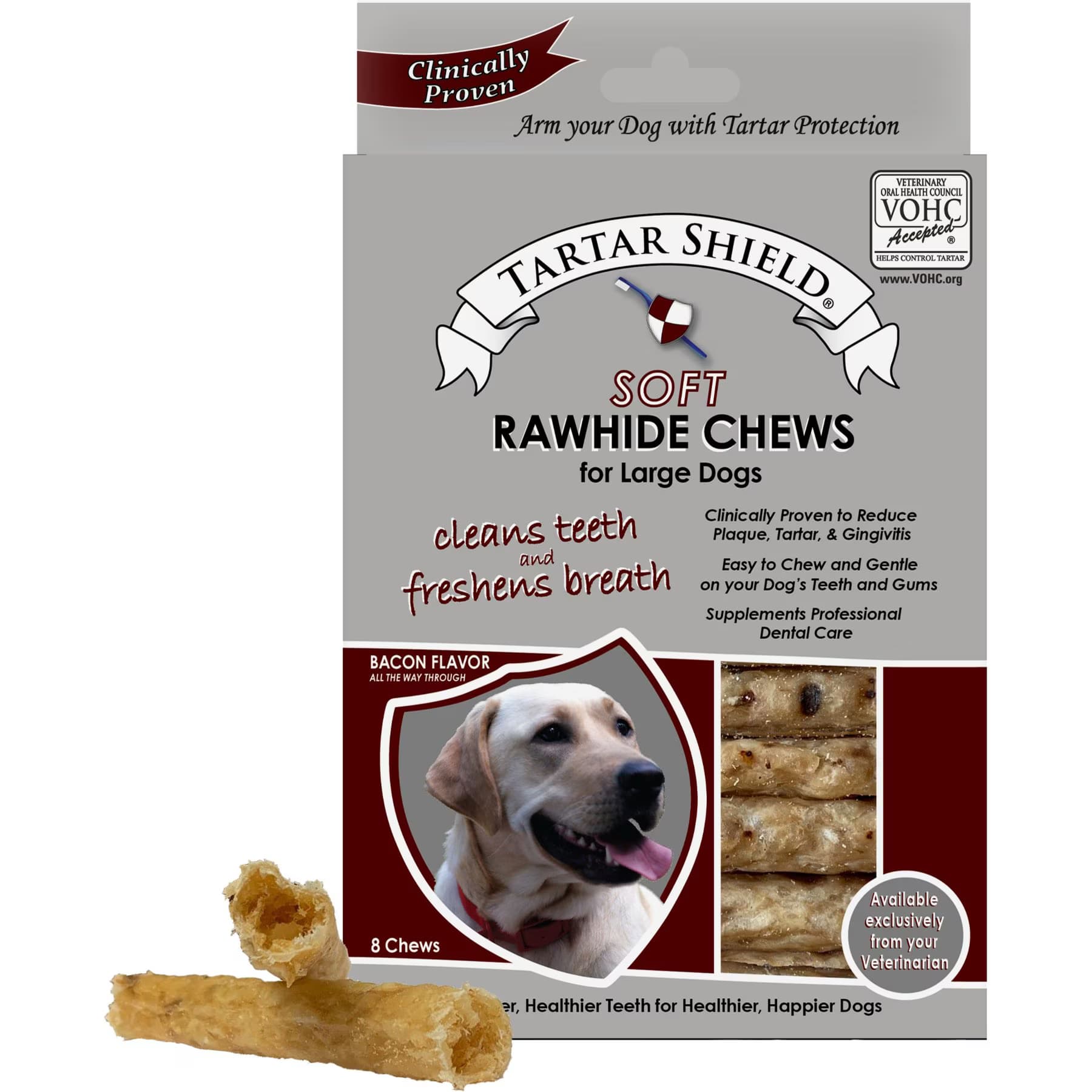 Tartar Shield Tartar Shield Soft Rawhide Chews Daily Dental Dog Treat, X-Large