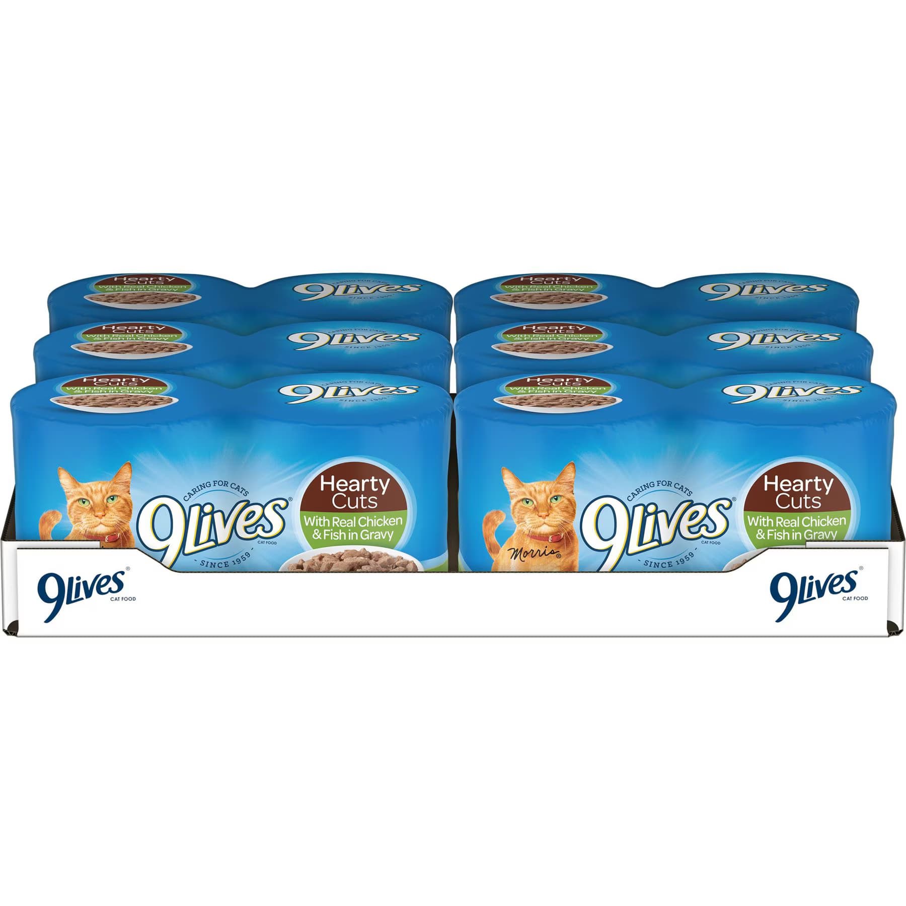 9 Lives Hearty Cuts with Real Chicken & Fish In Gravy Wet Cat Food — view 2