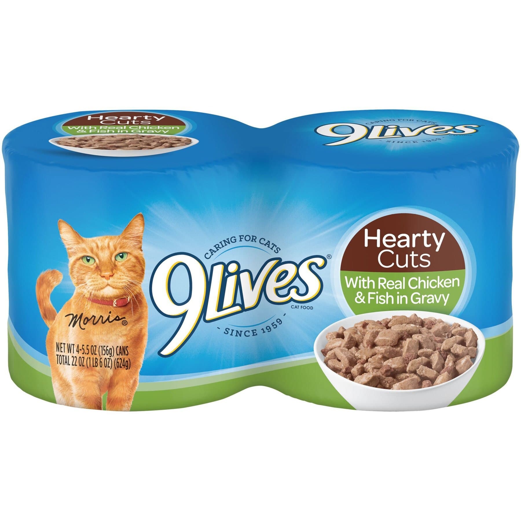 9 Lives Hearty Cuts with Real Chicken & Fish In Gravy Wet Cat Food — view 4