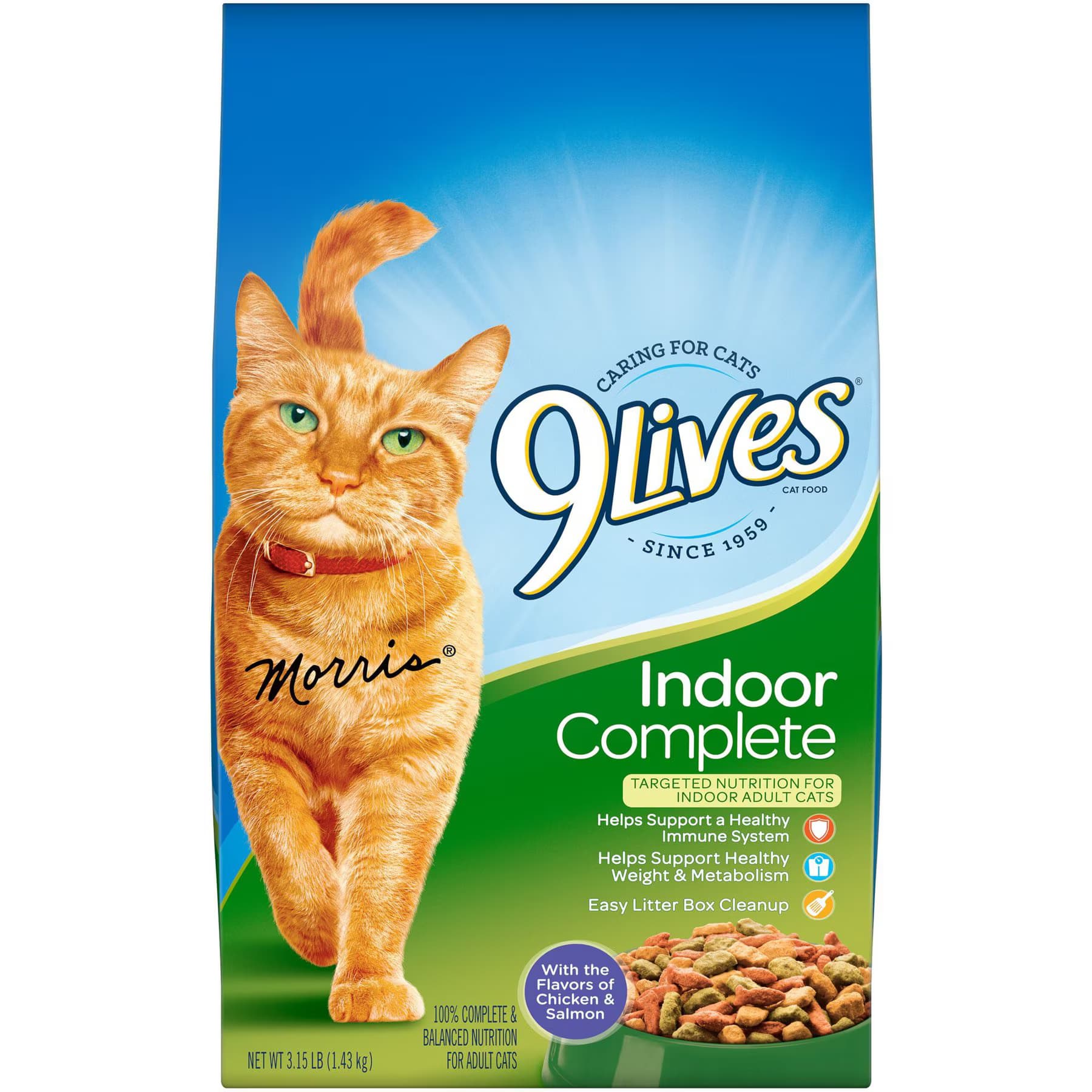 9 Lives Indoor Complete with Chicken & Salmon Flavor Dry Cat Food — view 6