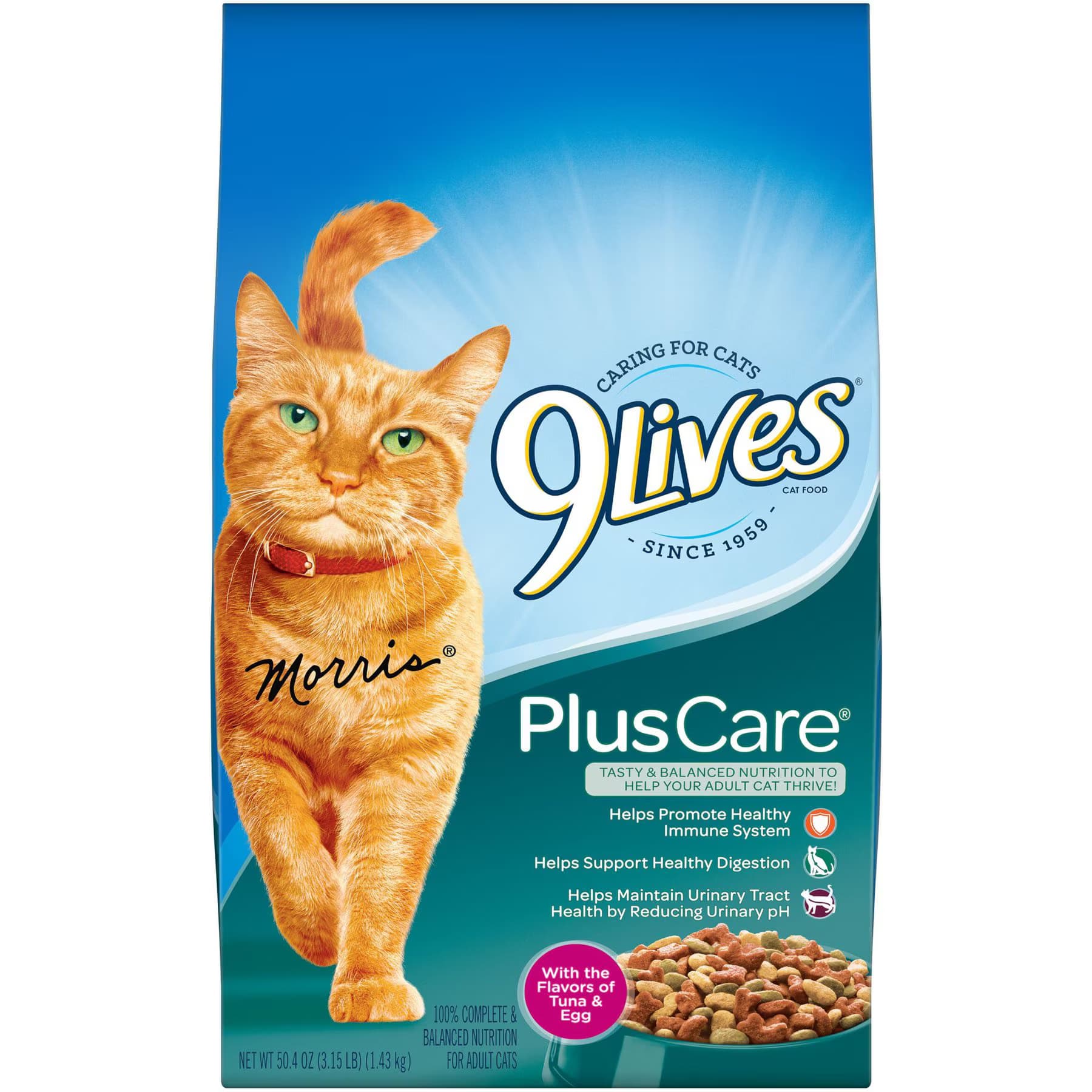 9 Lives 9 Lives Plus Care with Tuna & Egg Flavor Dry Cat Food